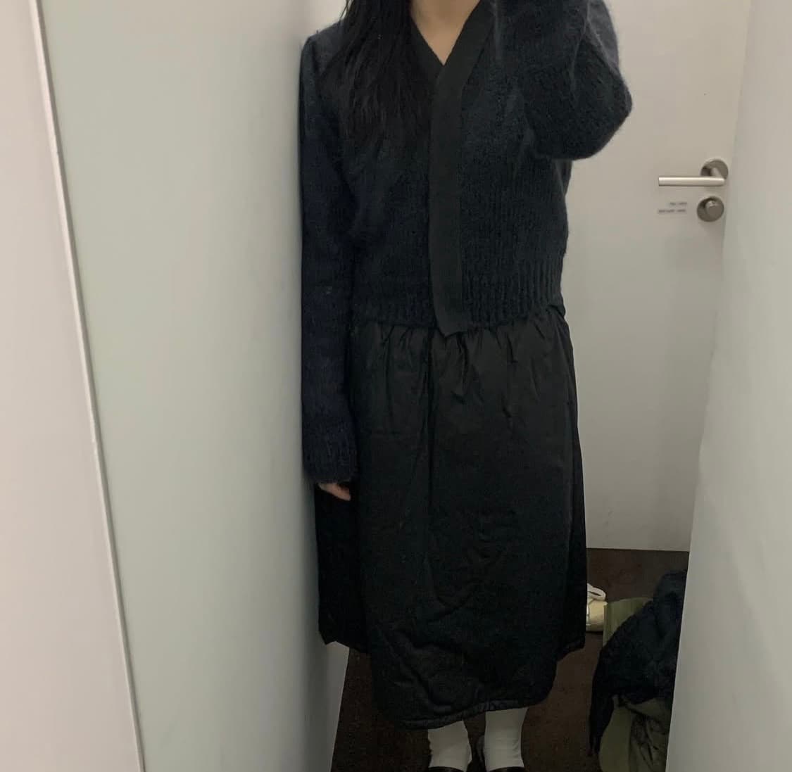 아모멘토 그랜마가디건 다크그레이 상품이미지1