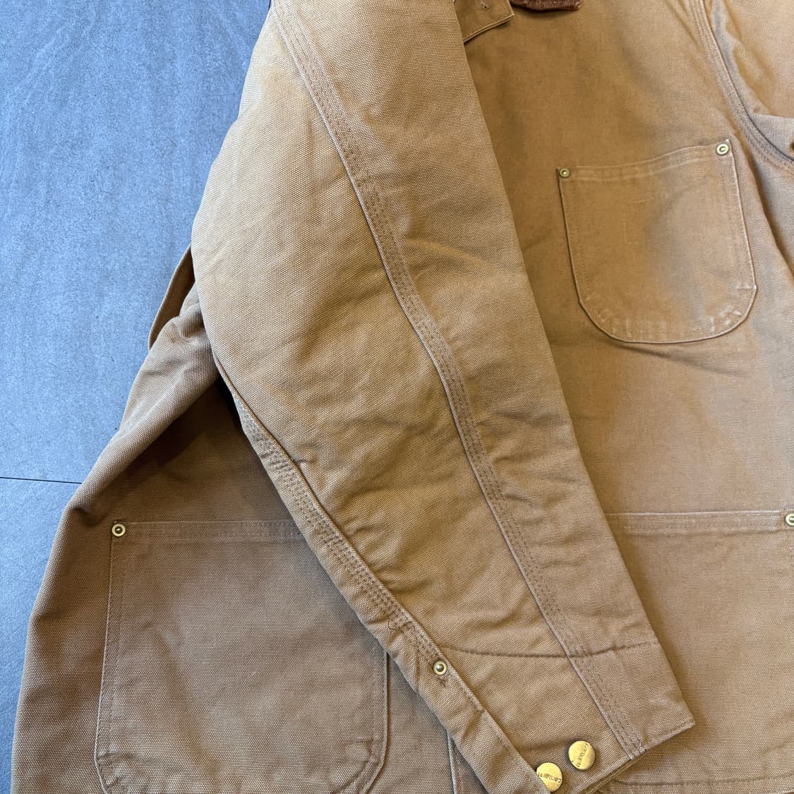 칼하트 정품 미국 생산베이지 덕 초어 자켓 상품이미지8