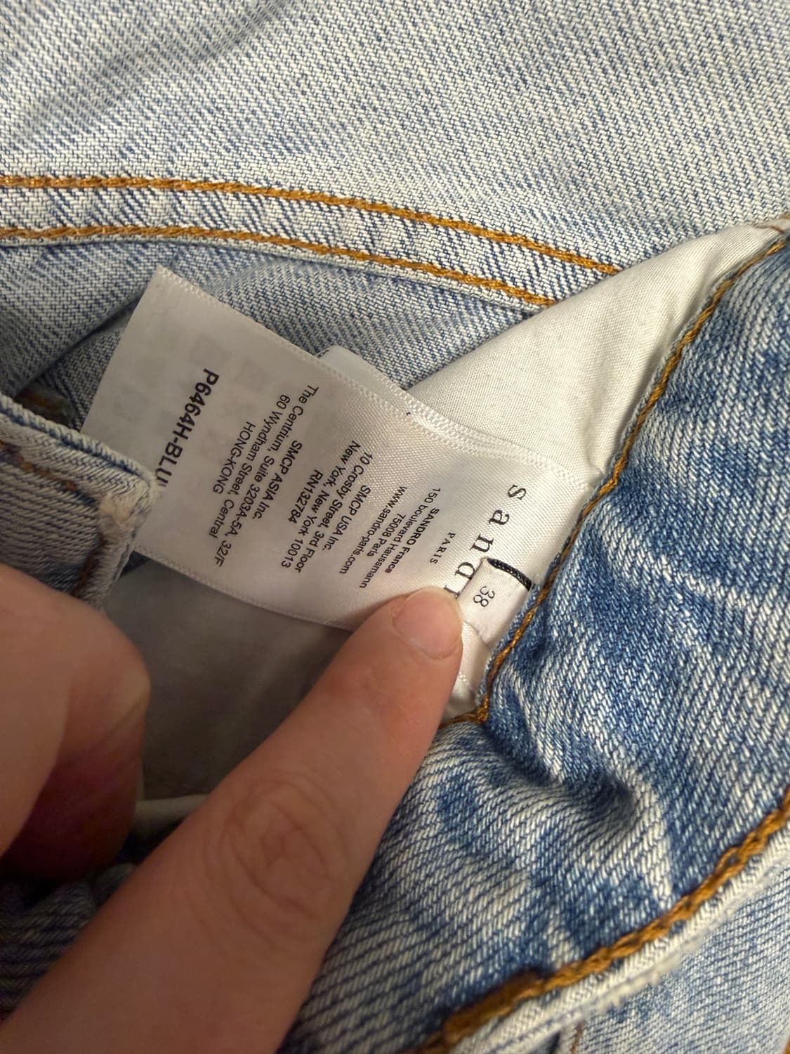 산드로 연청데님 38 상품이미지7