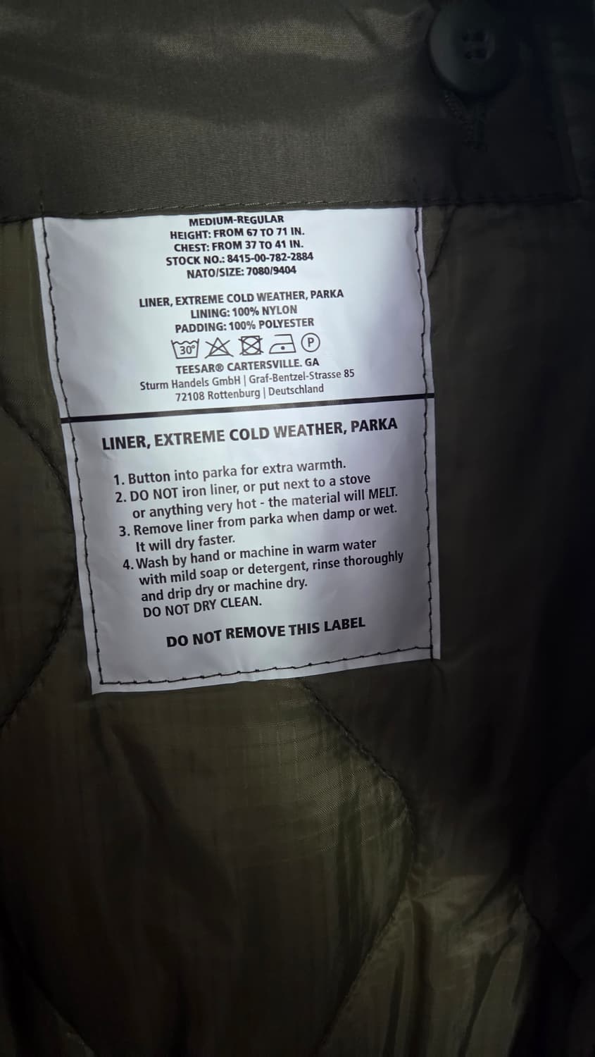 M사이즈)) 밀텍 M65 피쉬테일 팝니다 상품이미지3