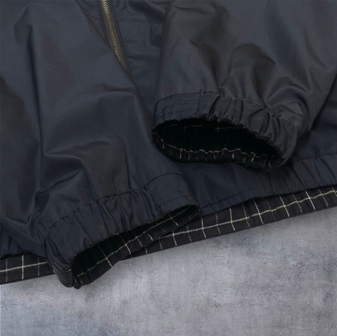 라코스테 Lacoste 네이비 체크 리버시블 양면 자켓 100 상품이미지4