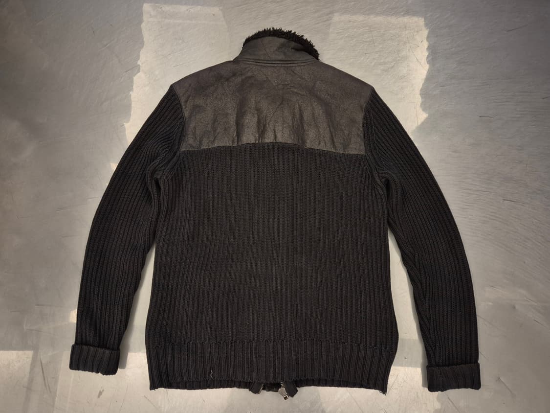 00s 알마니익스체인지 쉐르파 니트 짚업 상품이미지3