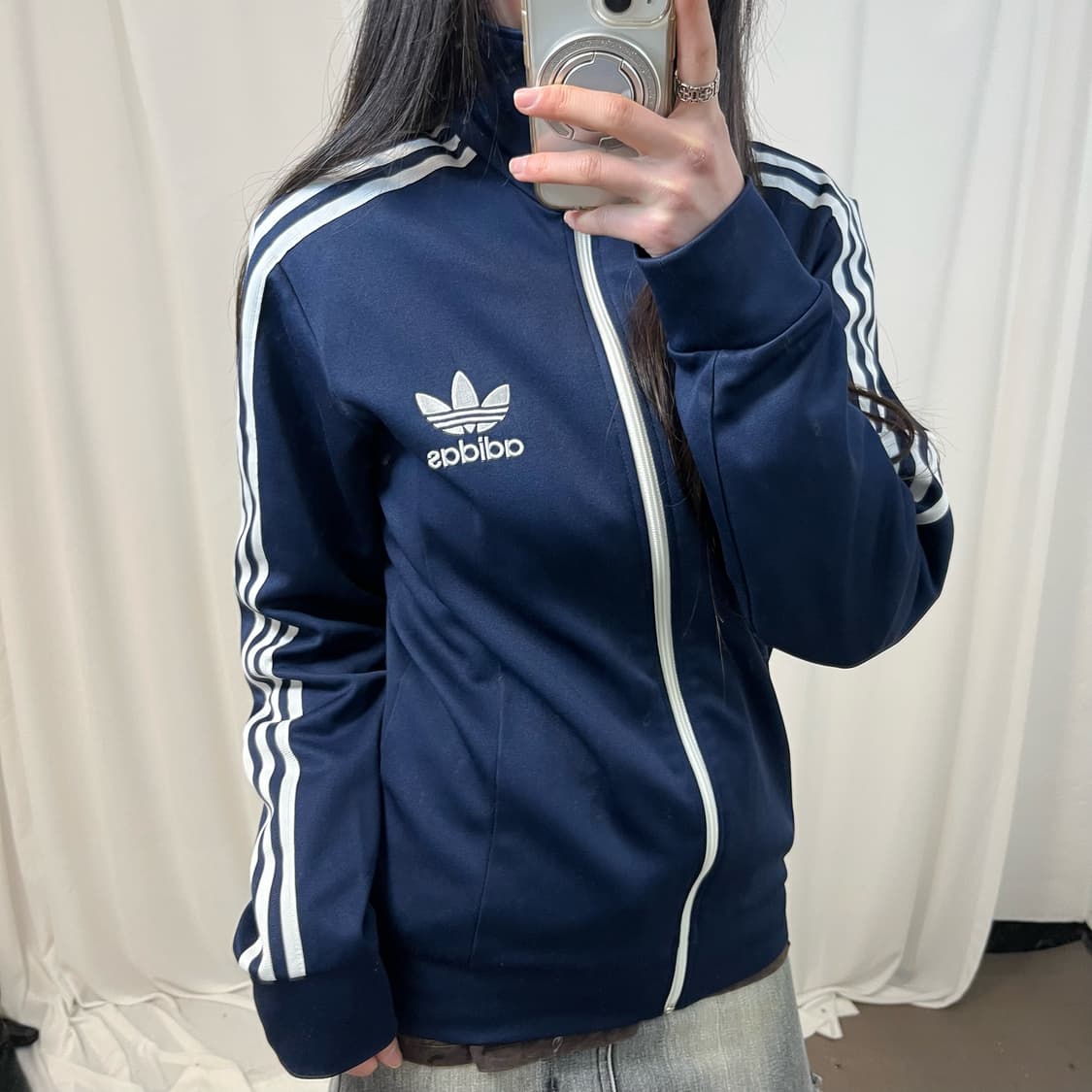 Adidas Navy Europa Track Jacket 상품이미지3