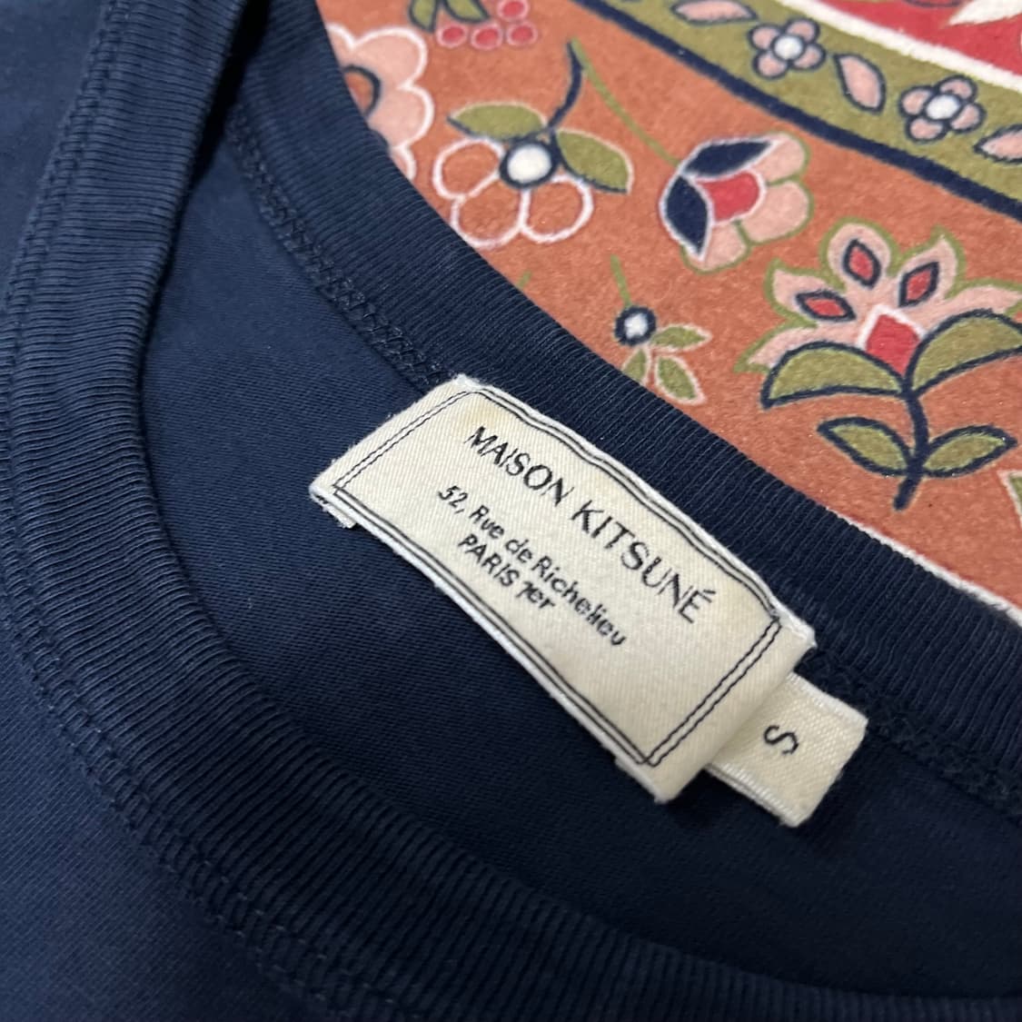 메종 키츠네 핸드라이팅 클래식 반팔티 S/90 상품이미지6