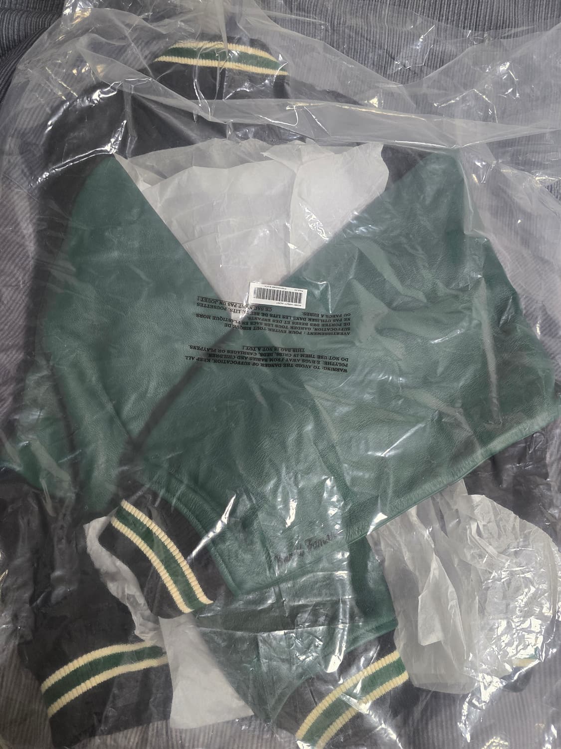 슈프림 넘버나인 바시티 자켓 블랙 상품이미지5