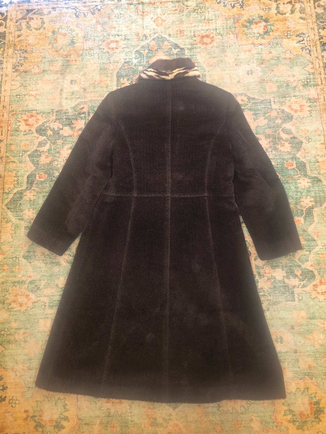 이태리 아라벨(ARABEL)밍크카라 캐시미어 빈티지코트 상품이미지4