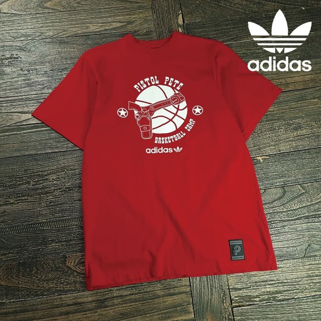 [아디다스] 그래픽 프린팅 반팔티 레드 M20173 상품이미지1