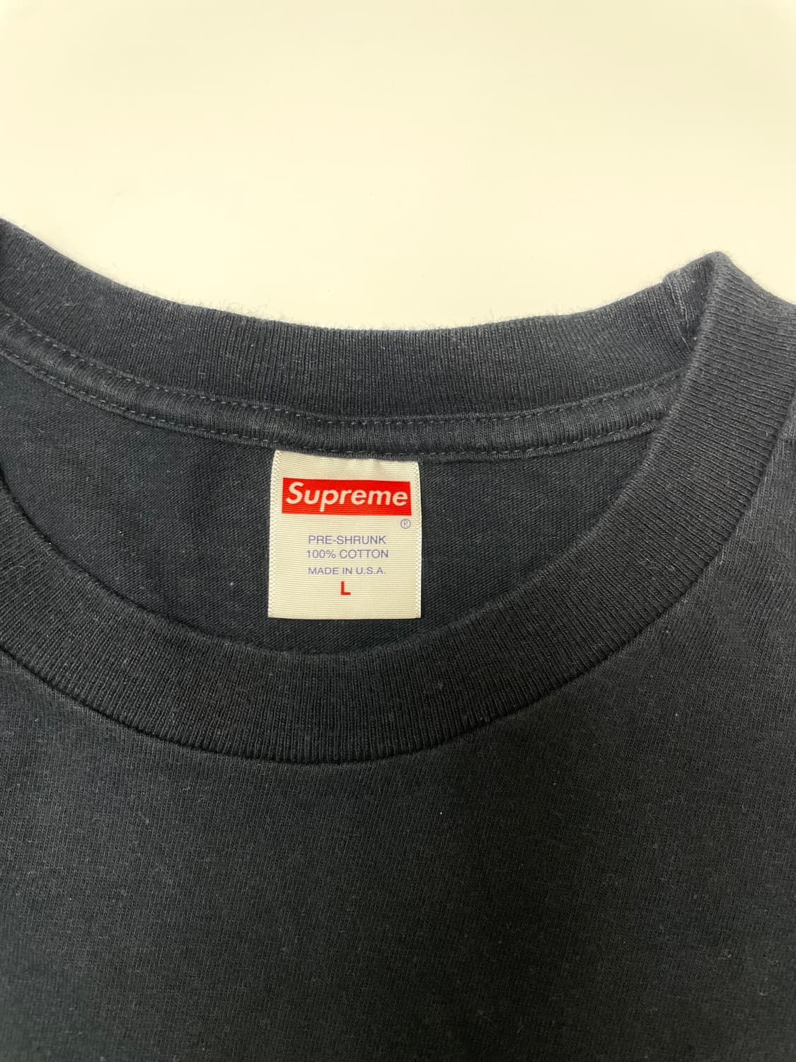[L]슈프림 티셔츠 네이비 상품이미지3