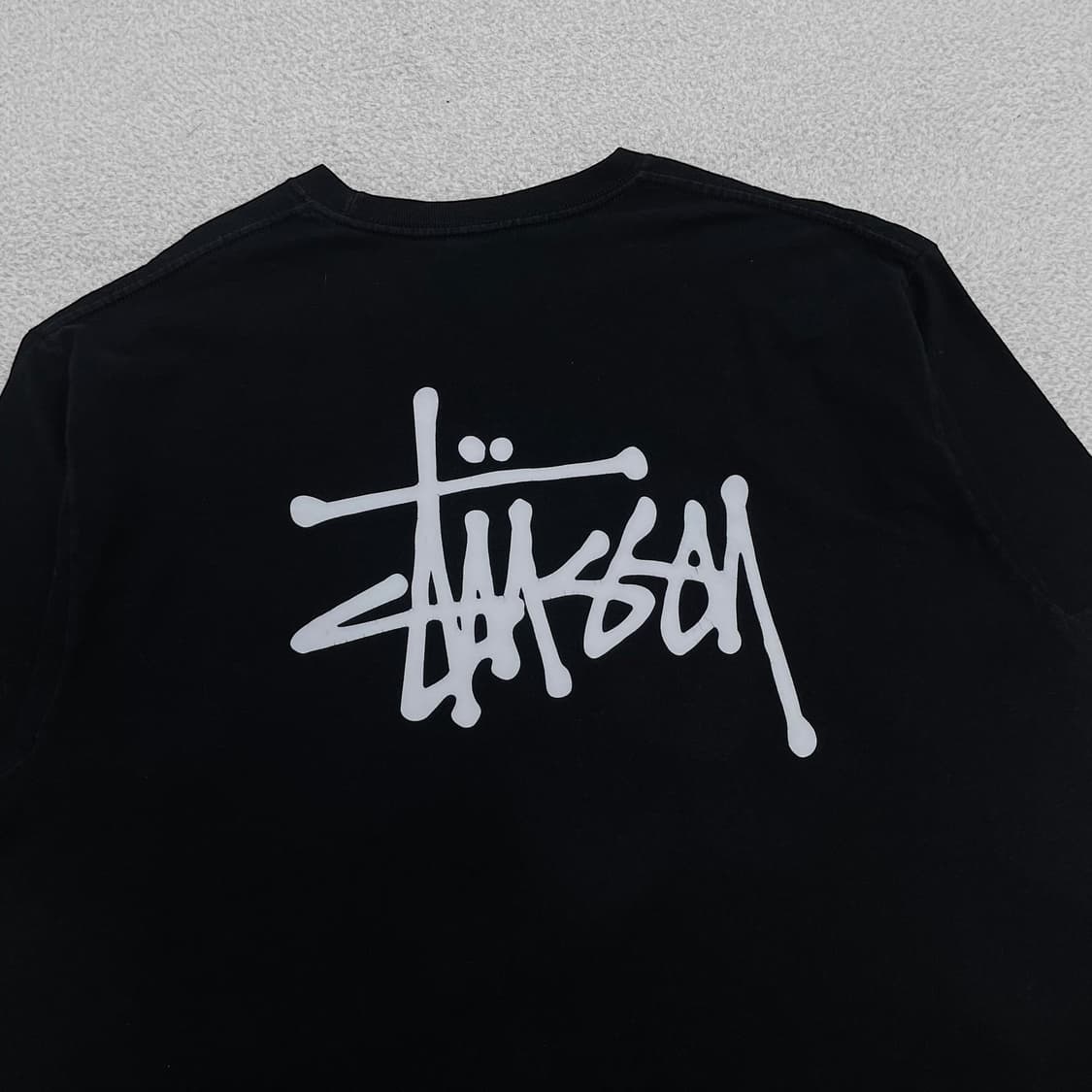 스투시 Stussy 베이직 로고 반팔 티셔츠 블랙 상품이미지3