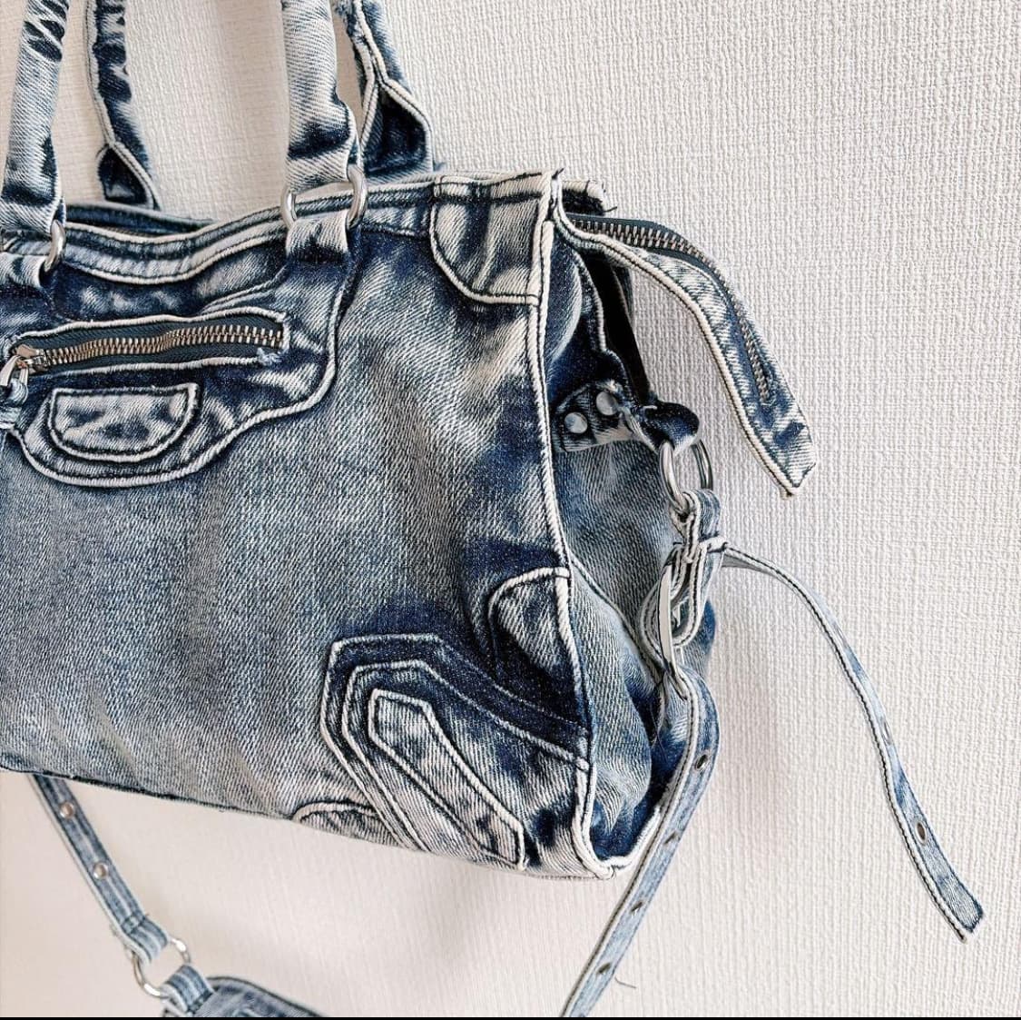 Denim Vintage bag y2k 워싱 데님 빈티지 백 상품이미지3