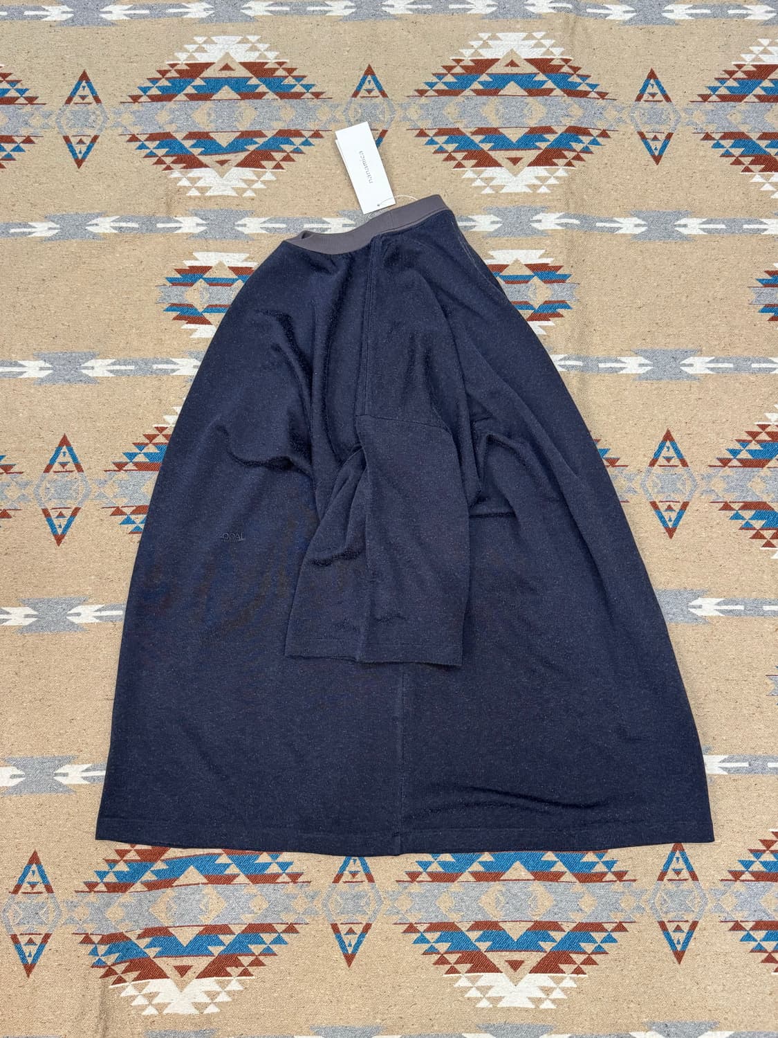 [L][105] 나나미카 레이온 코튼 반팔 티셔츠 빈티지 네이비 상품이미지4