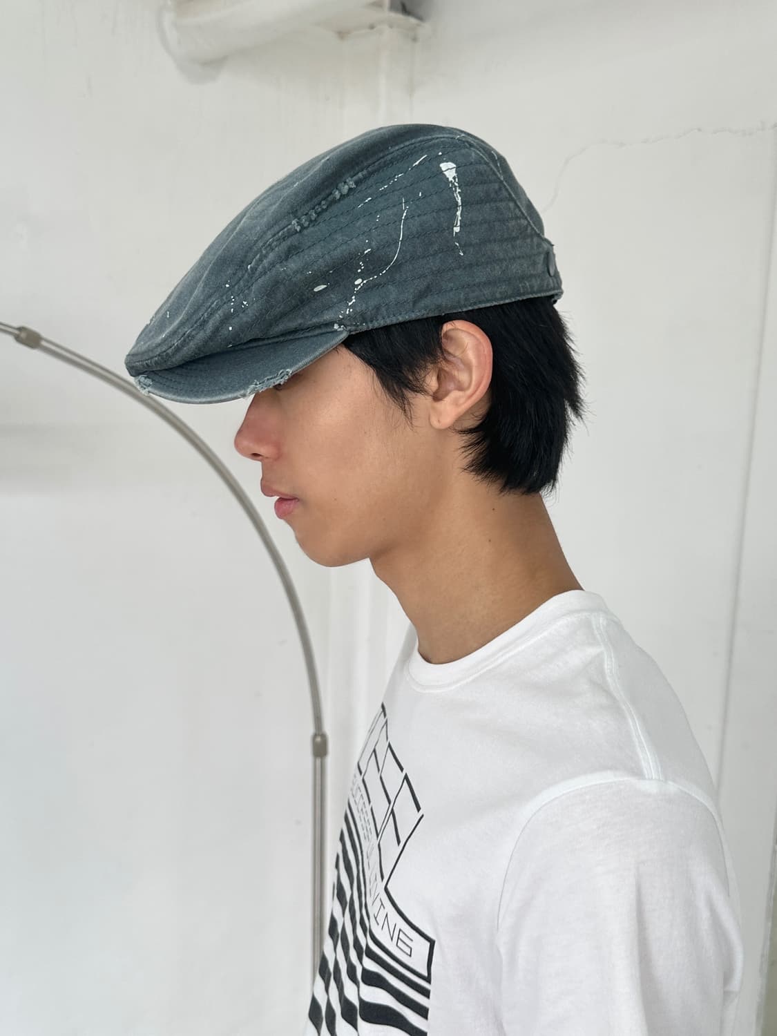 디젤 디스트레스 페인팅 헌팅캡 상품이미지1