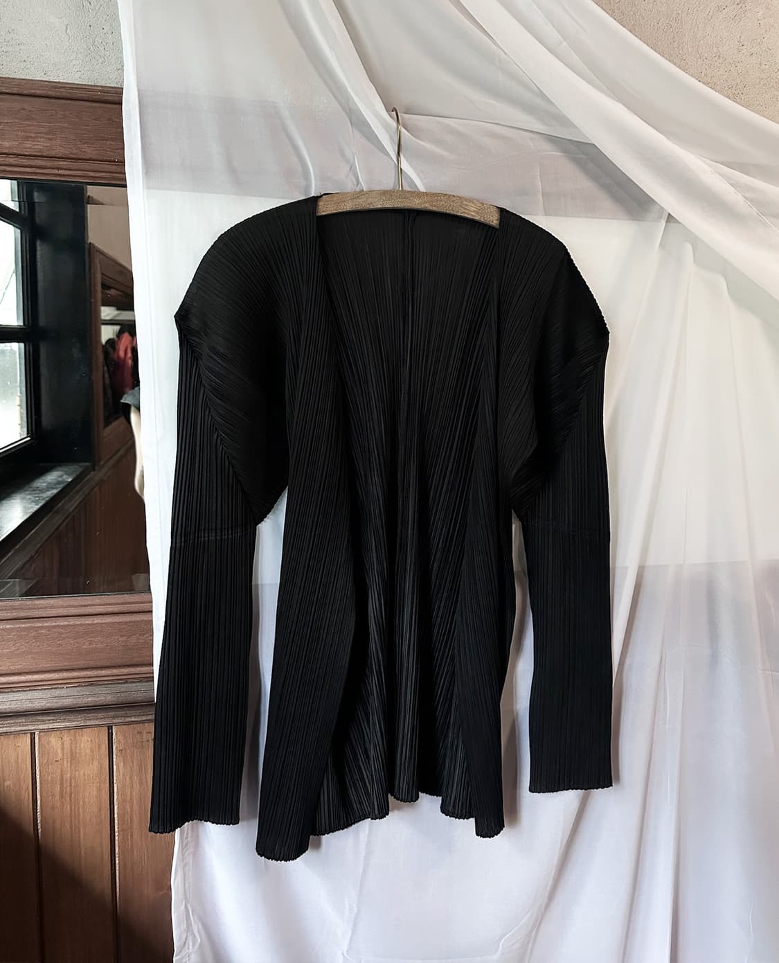 PLEATS PLEASE black cardigan 상품이미지7