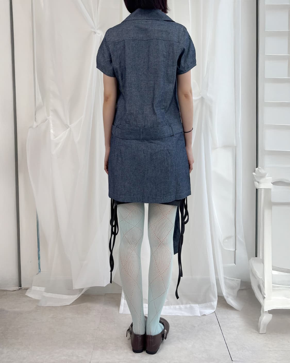 doroah denim tuck button-Up long shirts 상품이미지9