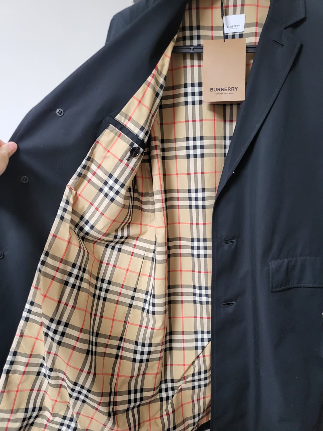 버버리 신형 체크 개버딘 카코트 48 상품이미지4