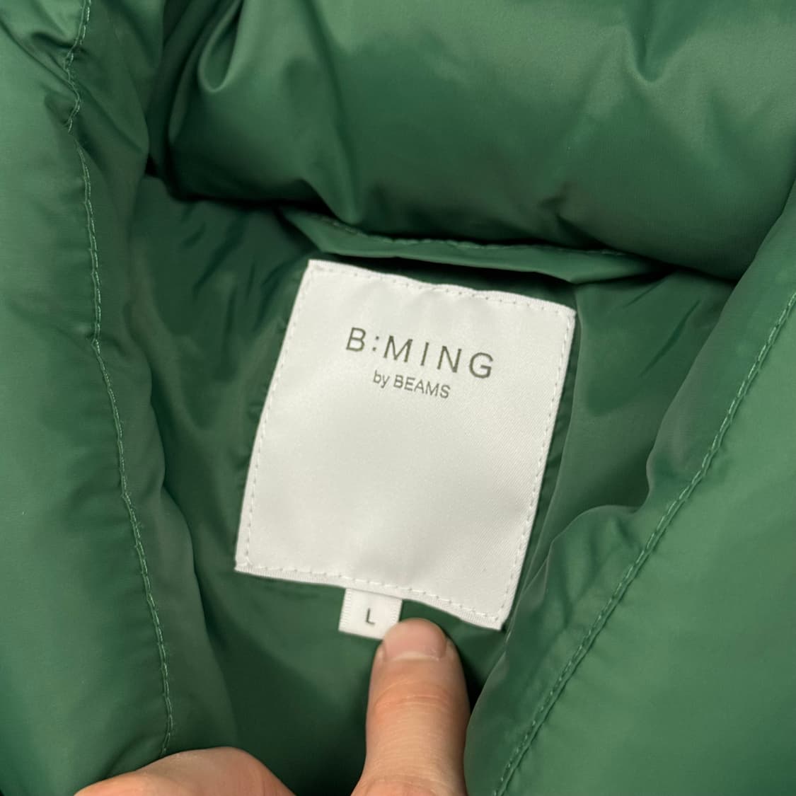 (105) B Ming 빔즈 다운 베스트 그린 상품이미지7