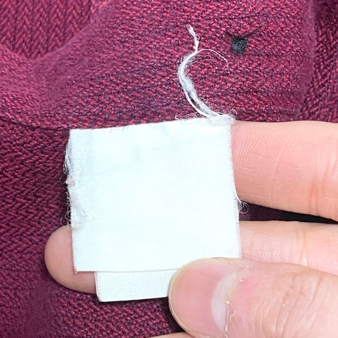 아쿠아스큐텀 버건디 면 셔츠 남방 남성105 상품이미지5