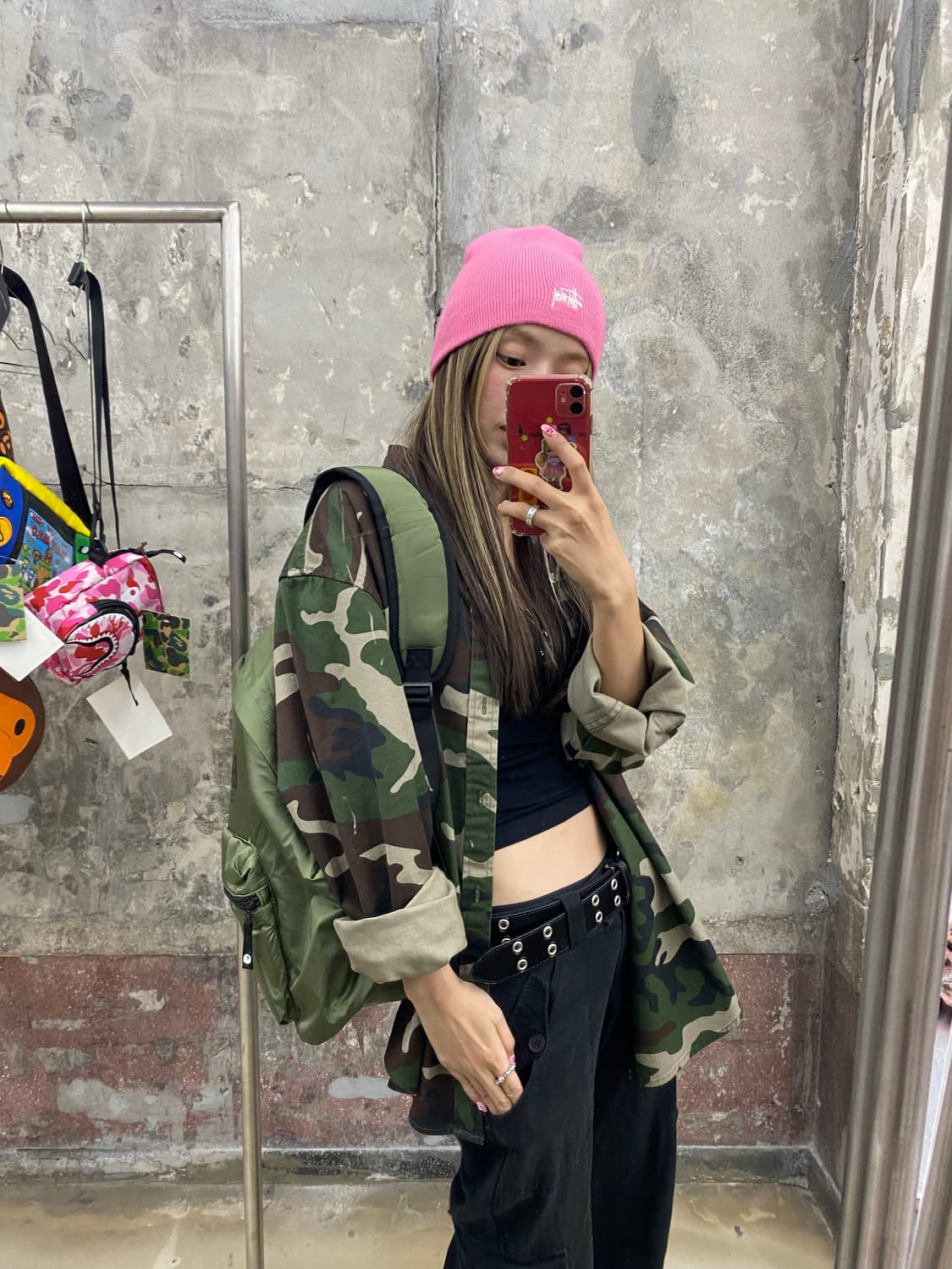 베이프 카키론백팩 상품이미지3