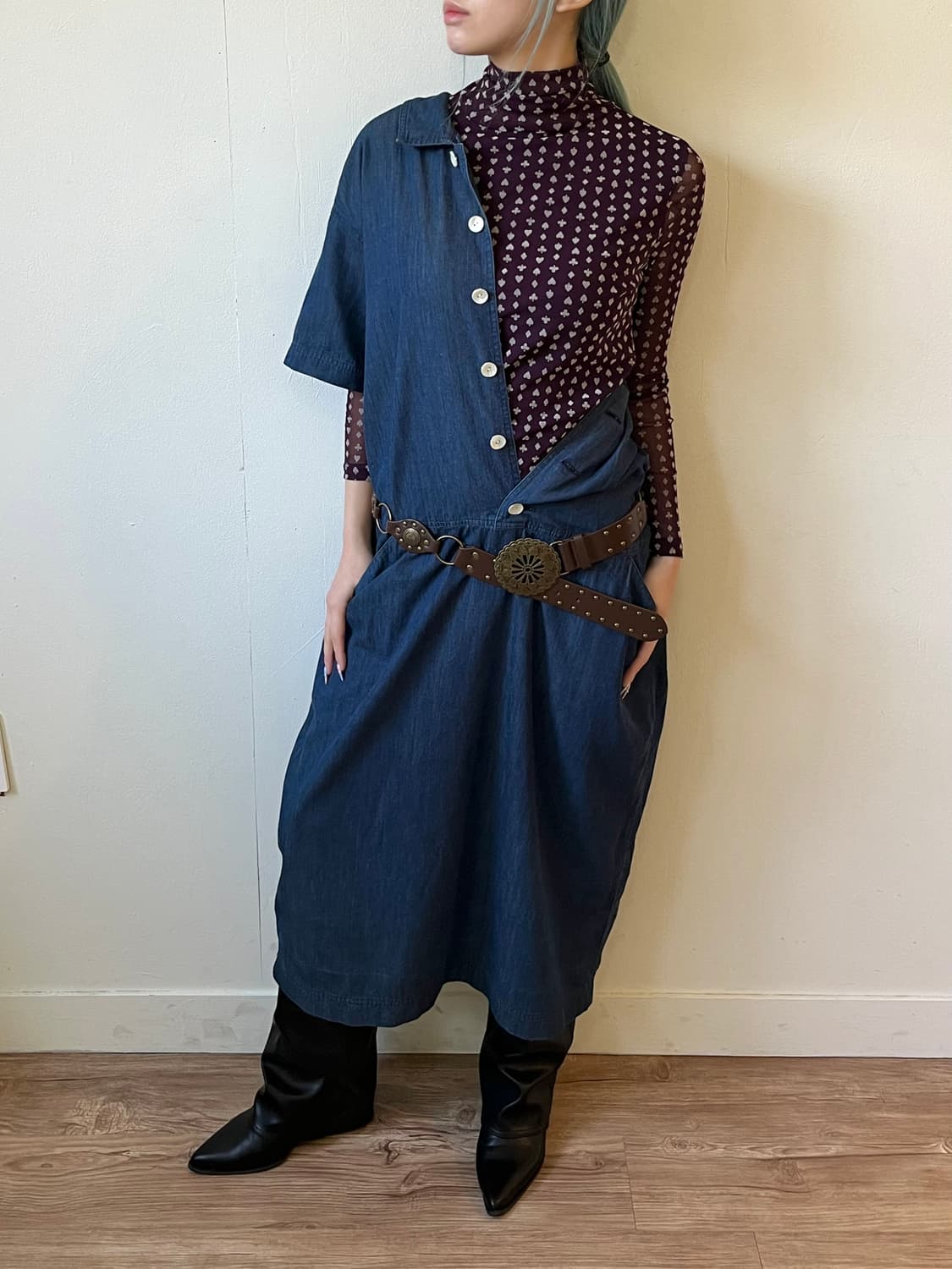 Japan vtg 모하나 웨스턴 벨트 상품이미지10