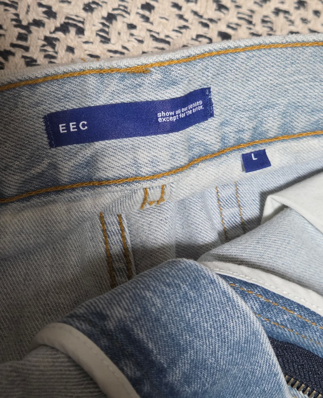 EEC 에러스익셉티드 디스 데님 팬츠 라이트블루 L 상품이미지7