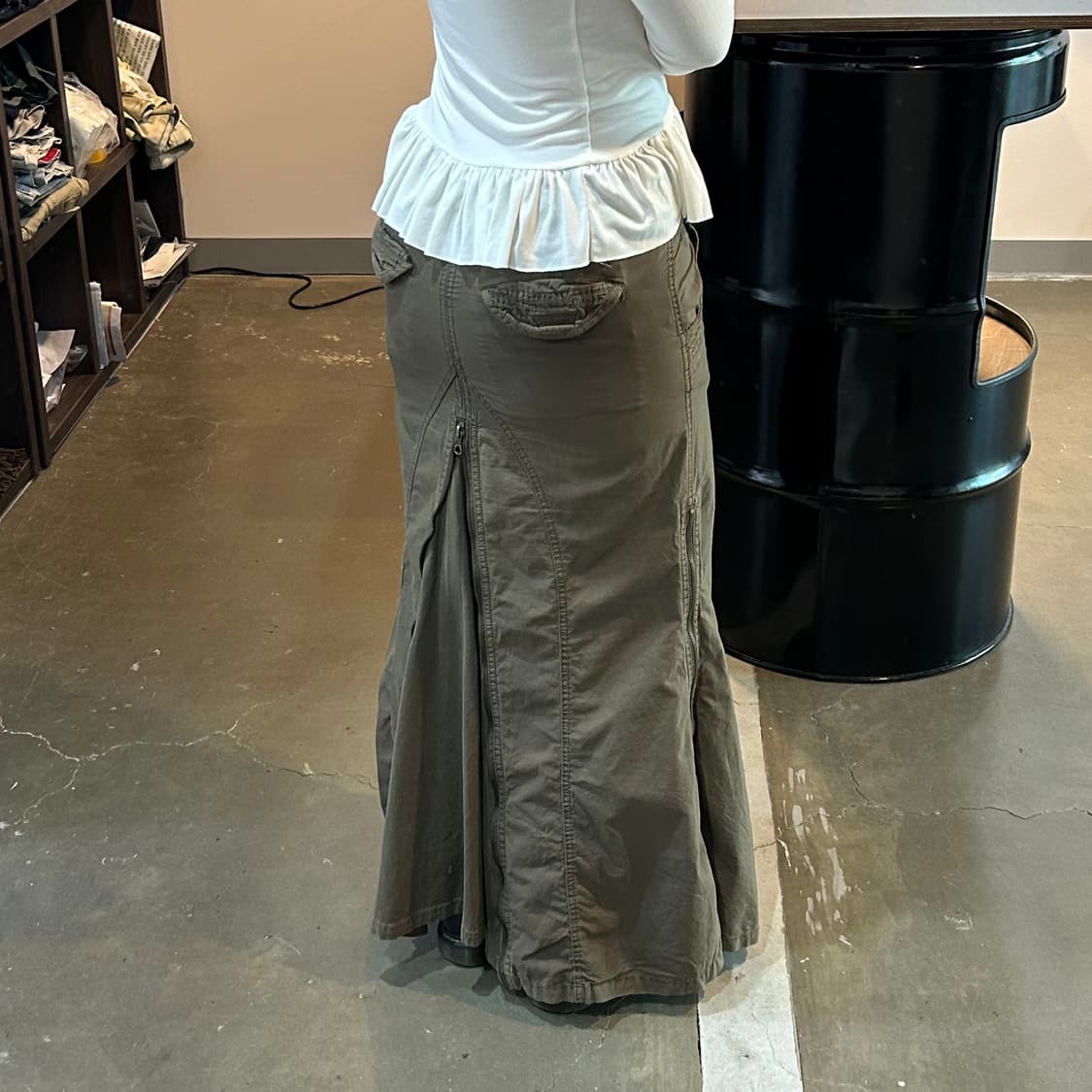 Goa 카키 스커트 상품이미지10