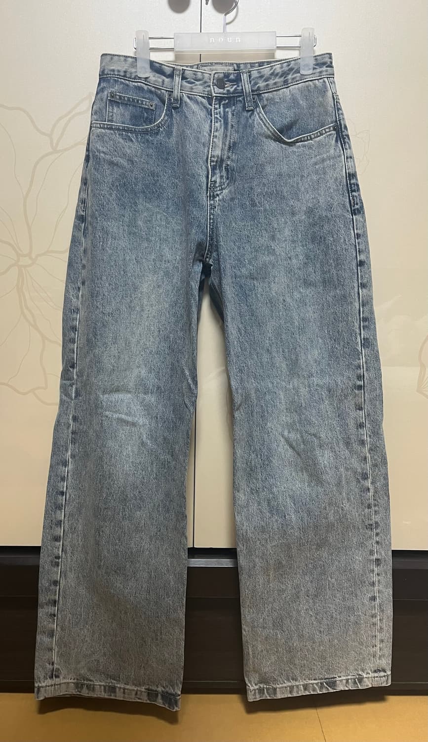 비긴202 플레어핏 중청 워시드 데님 상품이미지2