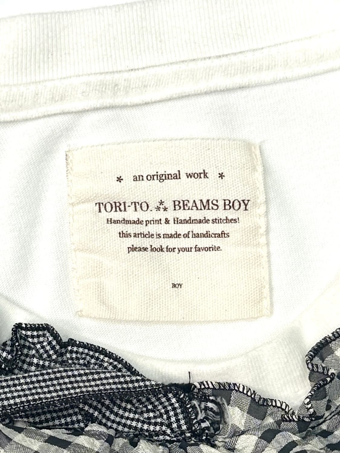 Beams Boy Tori-To Frill T-Shirt 상품이미지5