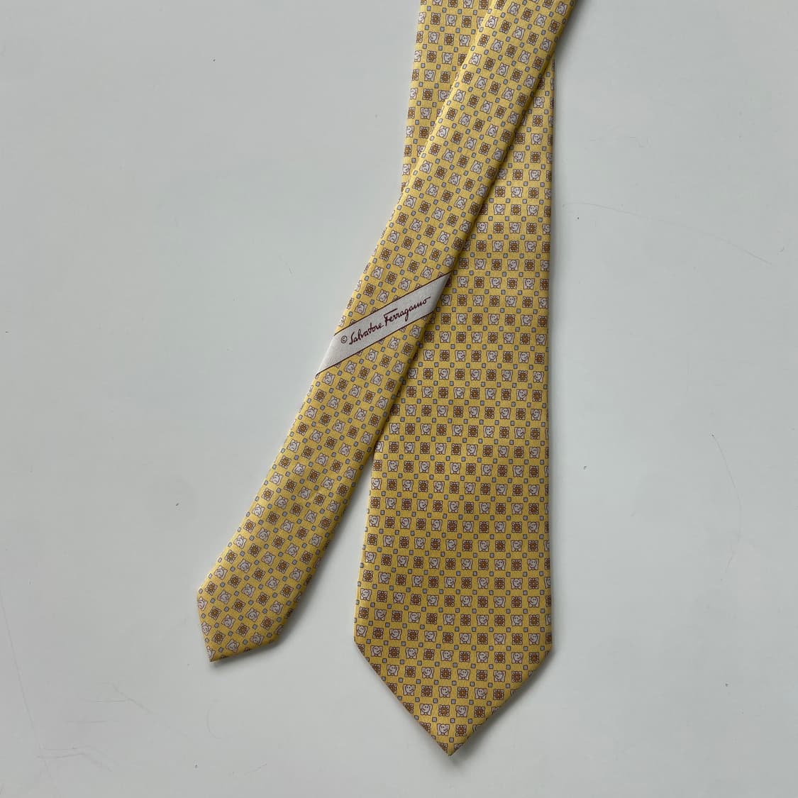 최상급 페레가모(Ferragamo) 코끼리 명품 정품 넥타이 상품이미지1