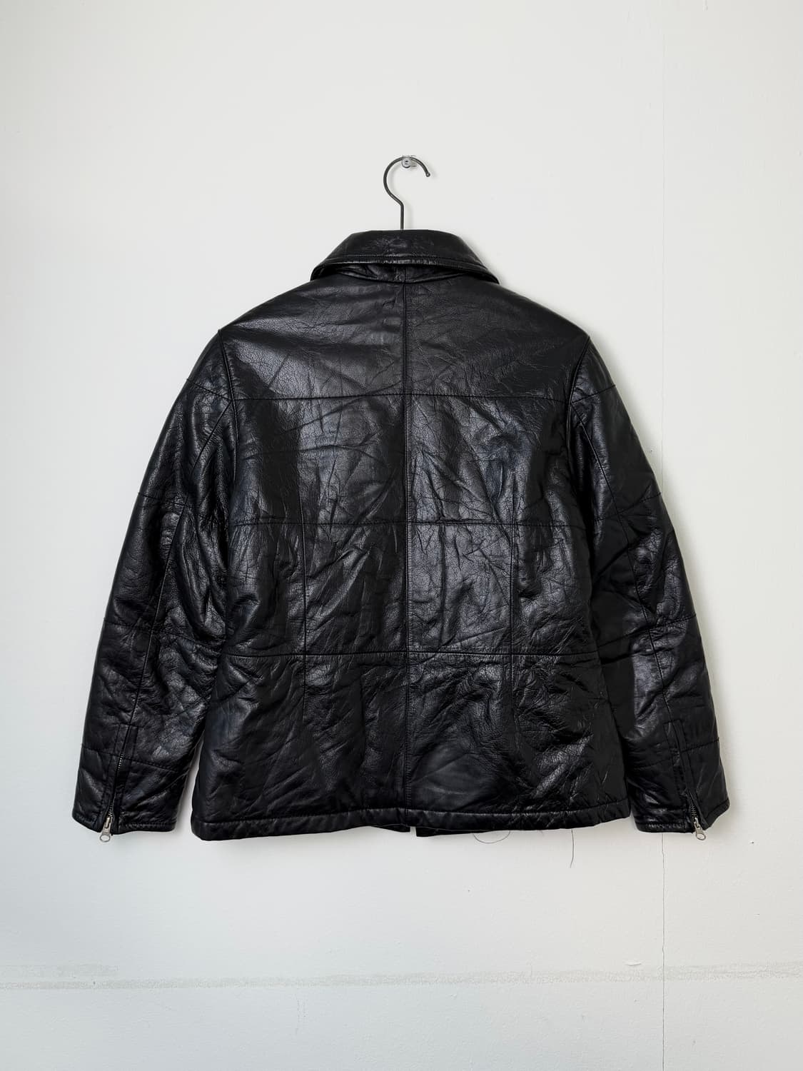 JPN 빈티지 카우 레더 푸퍼 자켓 상품이미지4