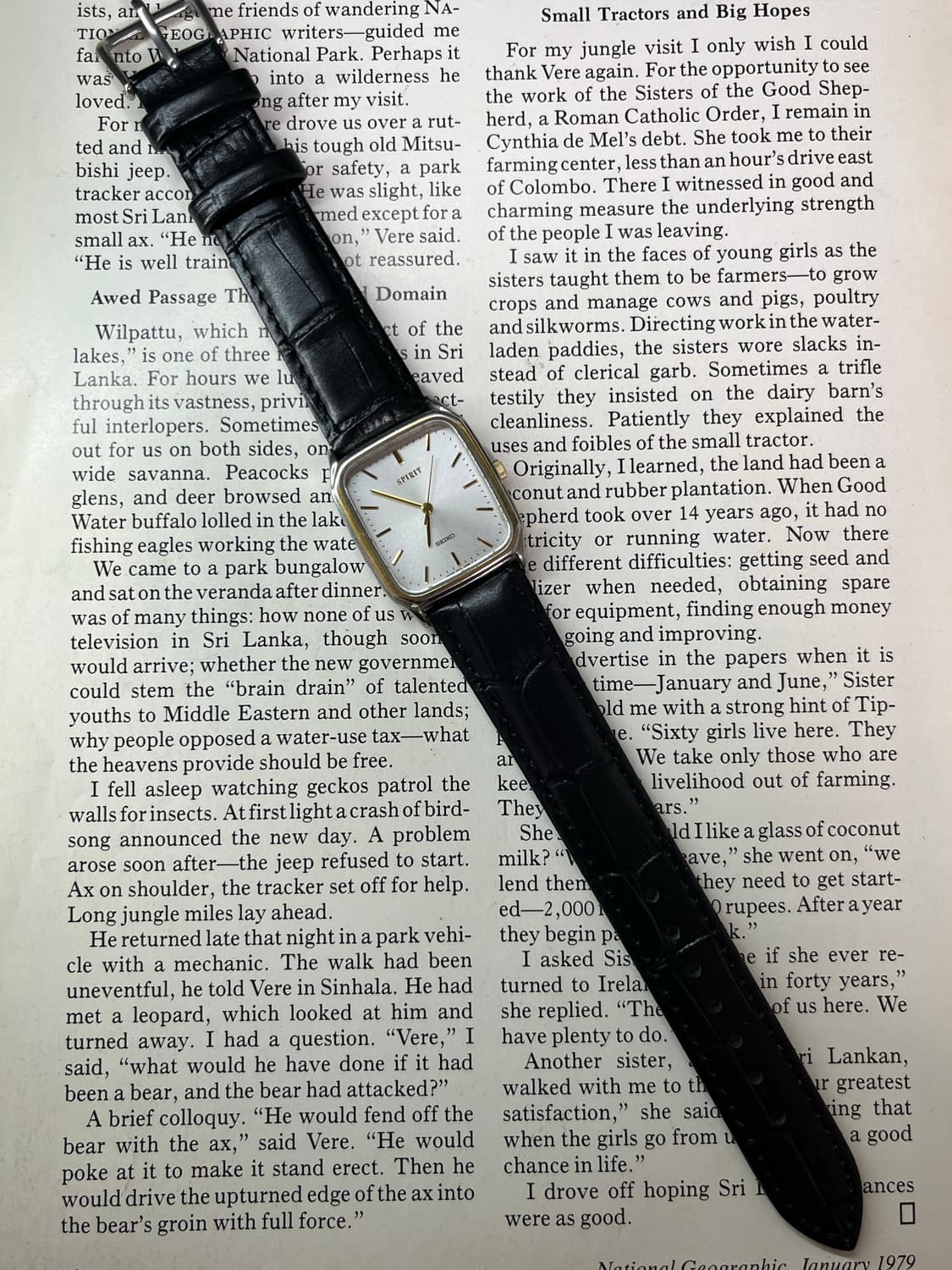 Vintage Seiko Quartz Spirit Tank Watch 상품이미지3