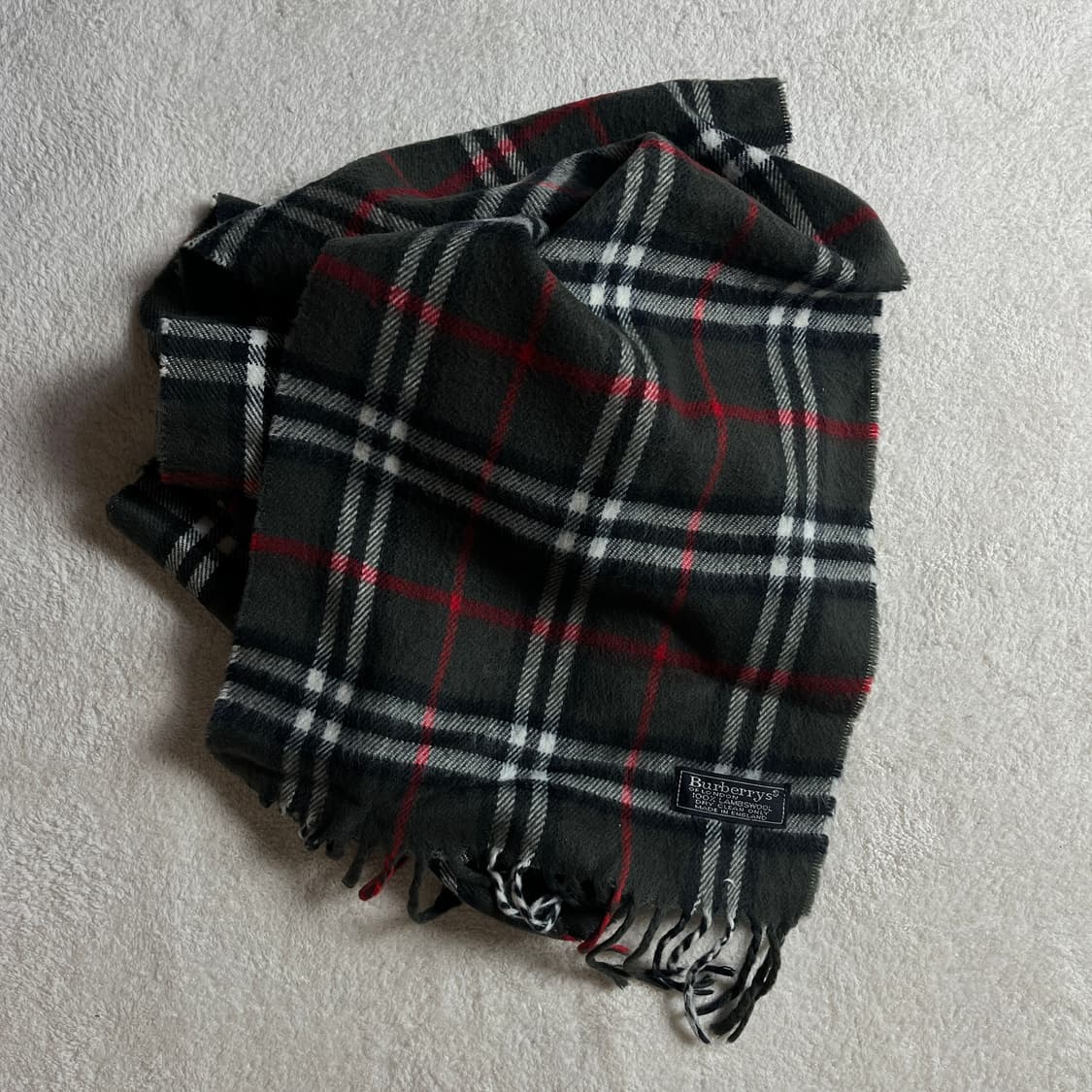 버버리 램스울 체크 머플러 상품이미지1