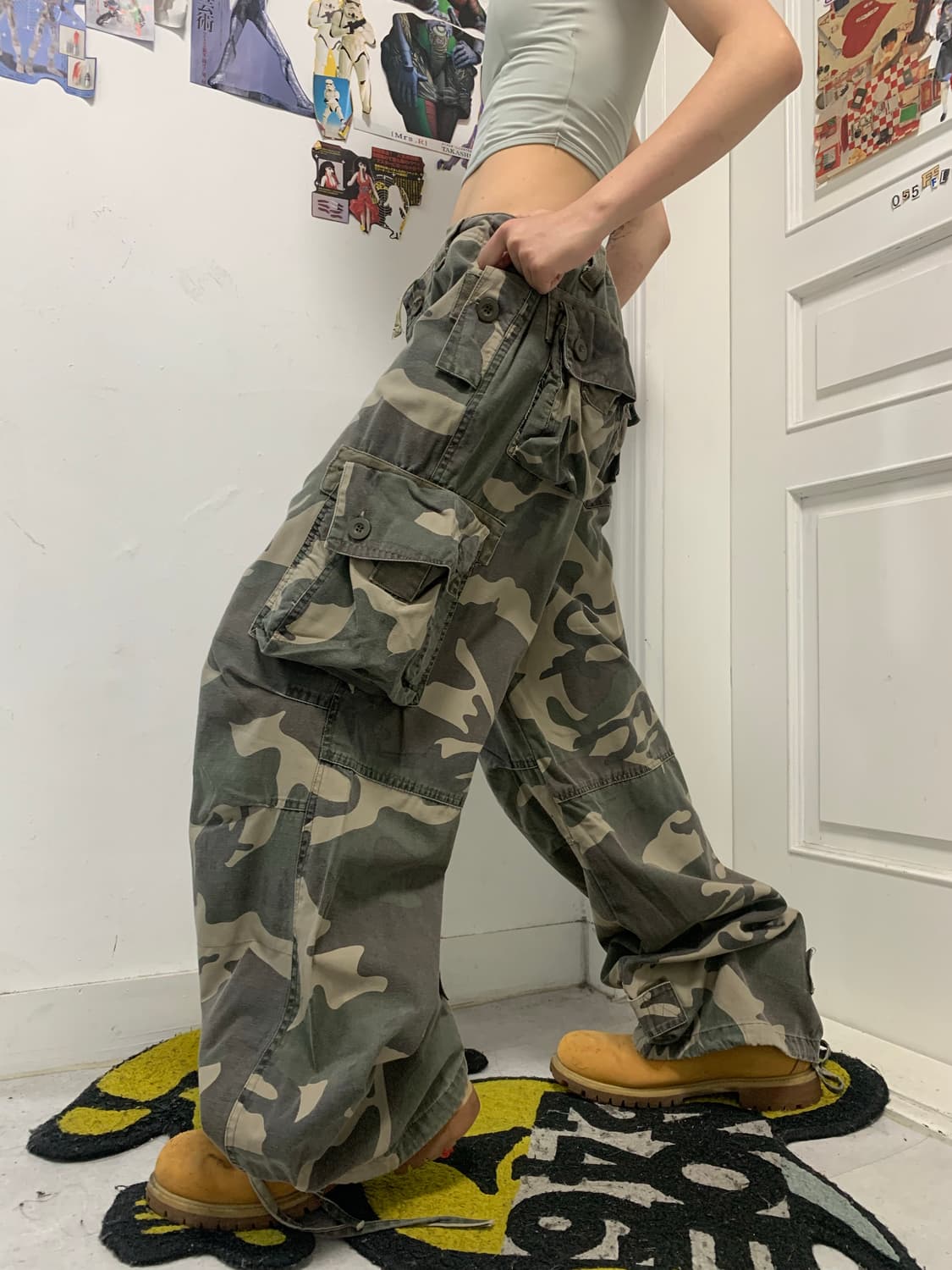 VTG 그런지 카모 카고팬츠 상품이미지4