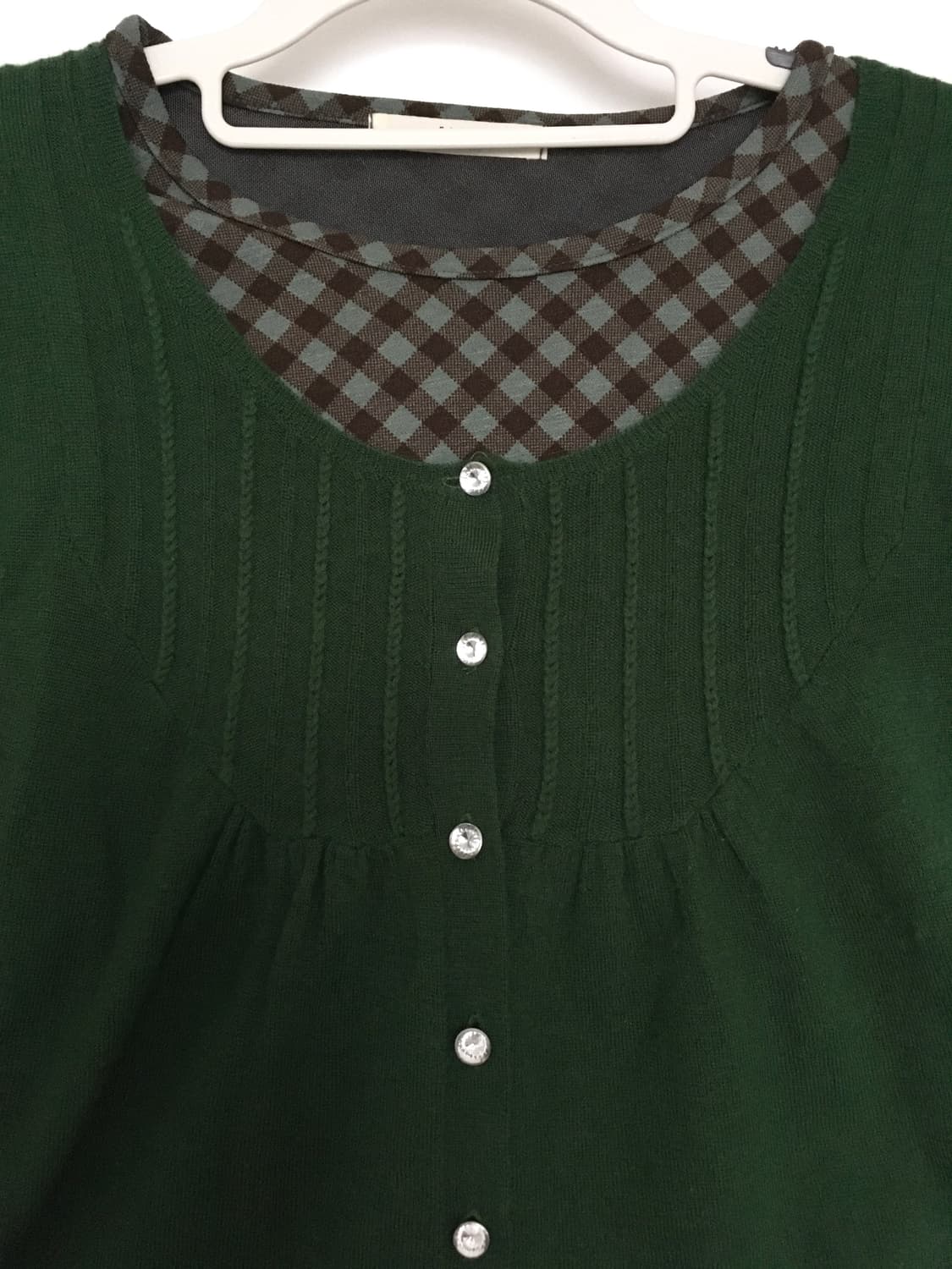 POU DOU DOU Green Cardigan 상품이미지3