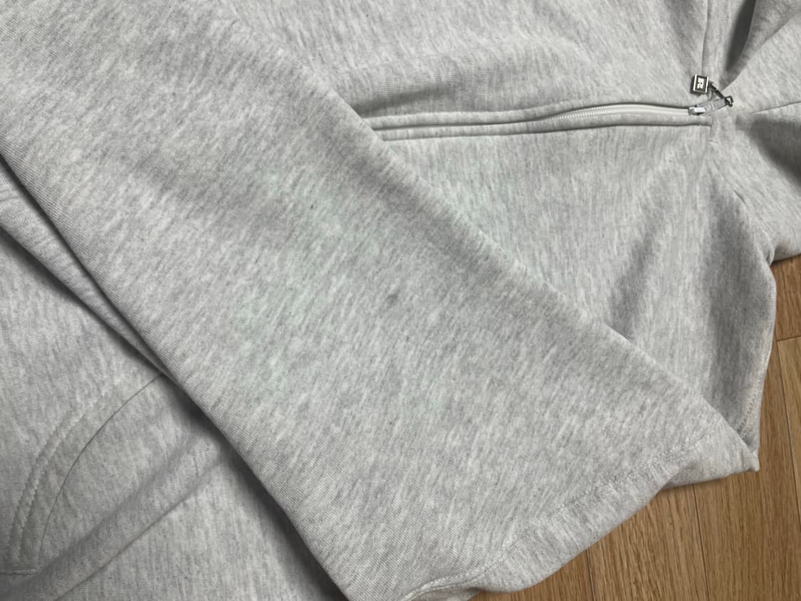 90s usa 러셀 후드집업 라이트그레이 상품이미지4
