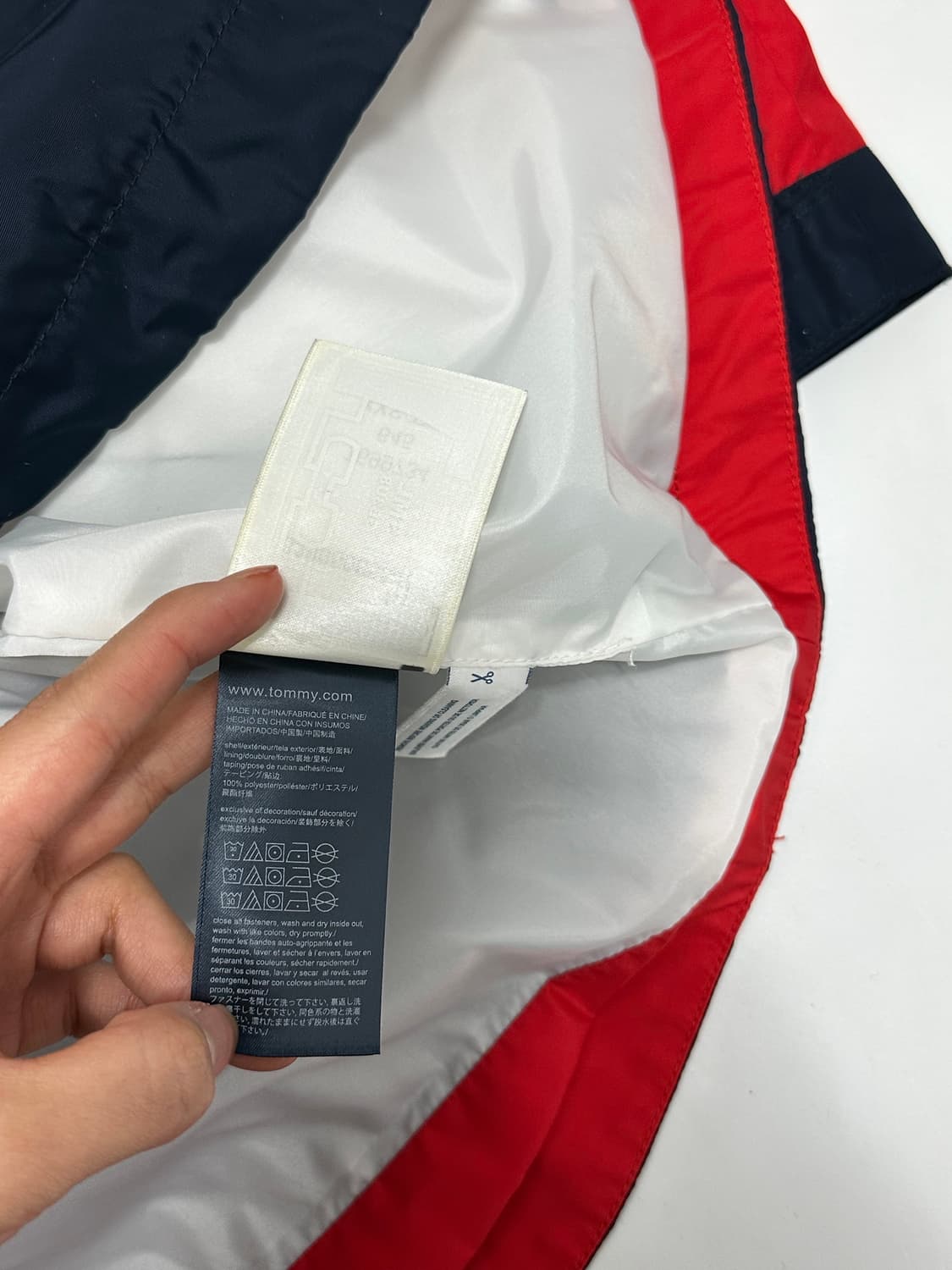 타미힐피거 컬러블록 롱 바람막이 자켓 상품이미지9