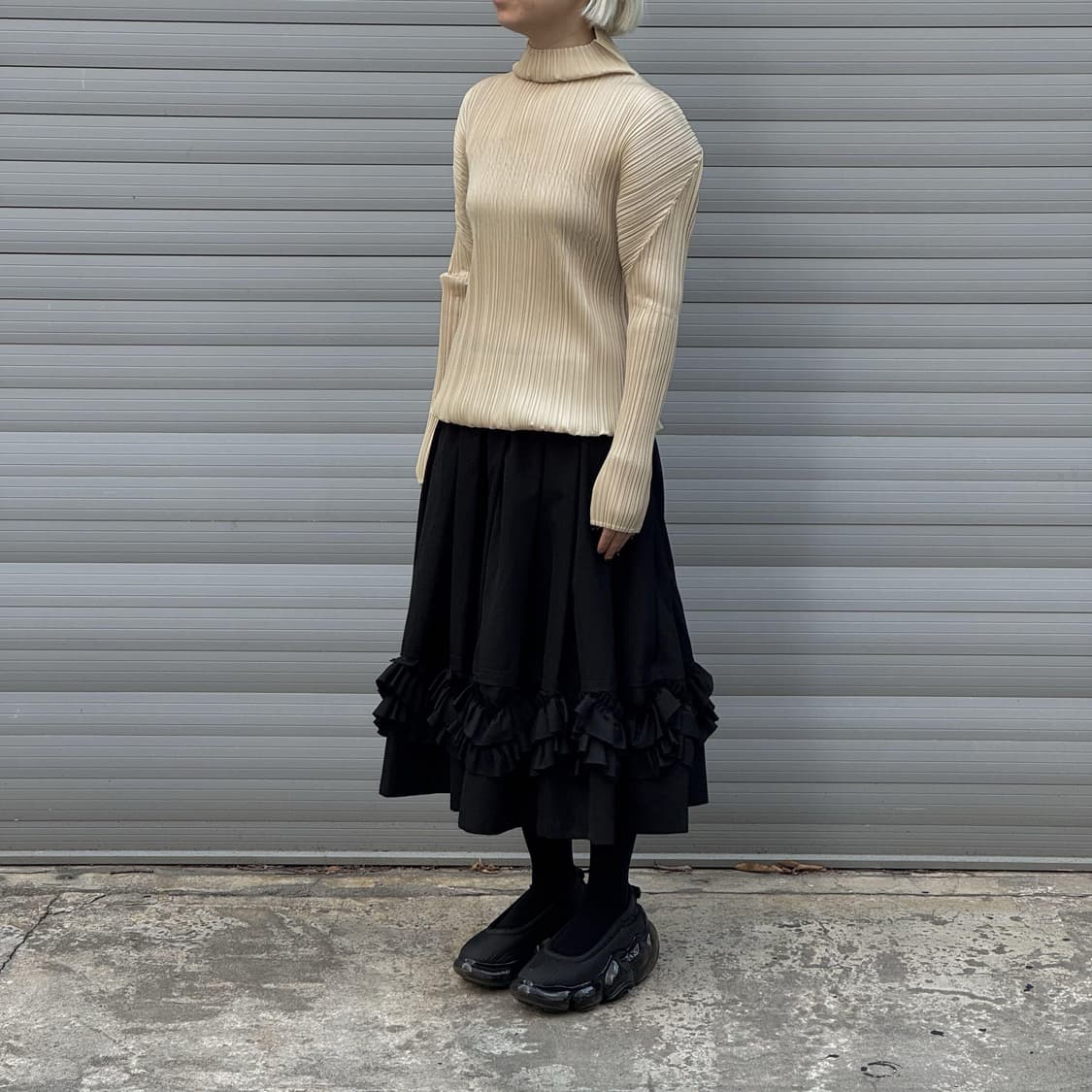 Pleated Ivory Top 상품이미지8