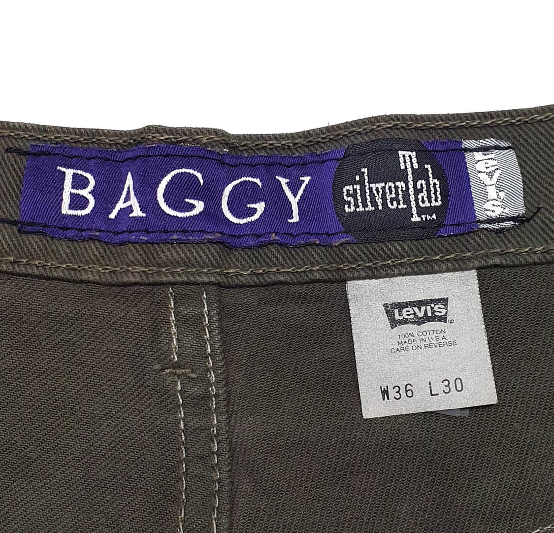 리바이스 실버탭 배기 빈티지 90s 카키그린 36 상품이미지7