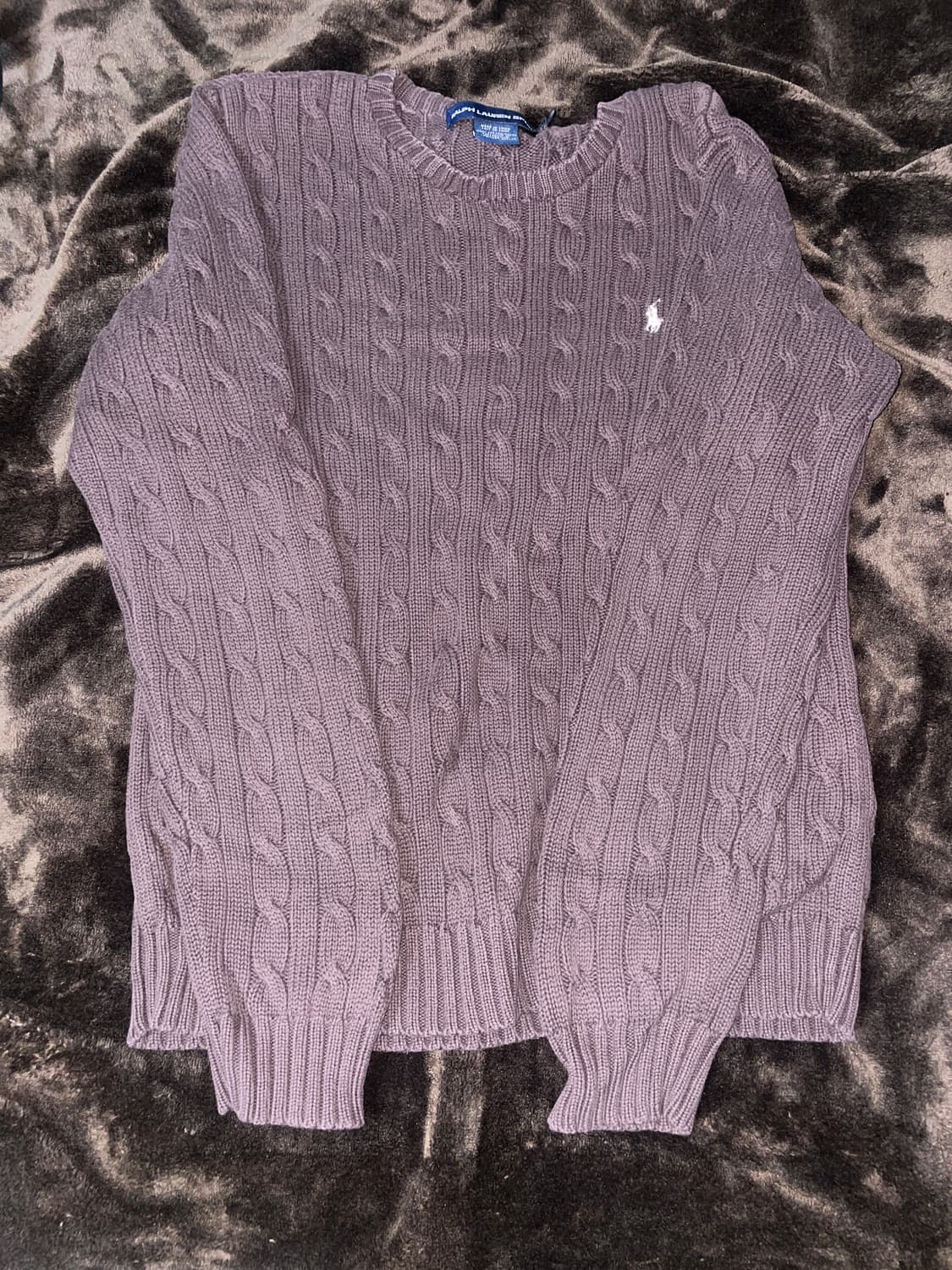 폴로 랄프로렌 브라운 케이블 니트 상품이미지1