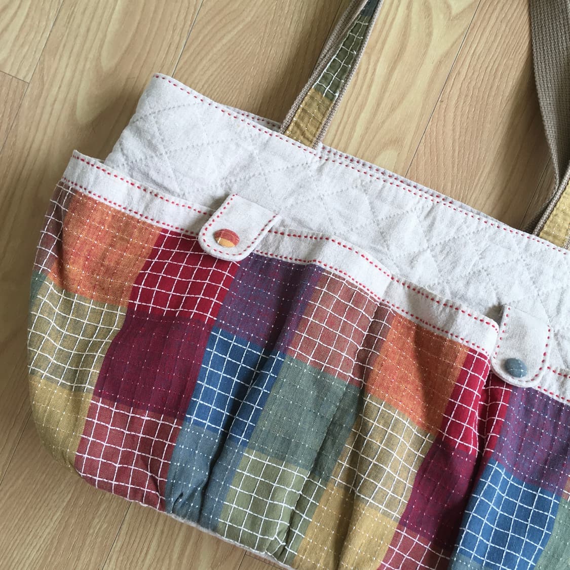 JPN/ 패치워크토트백 패치워크가방 모리걸가방 모리룩가방  상품이미지2