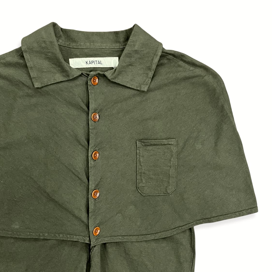 Kapital, Khaki Cotton Cape Top 상품이미지3
