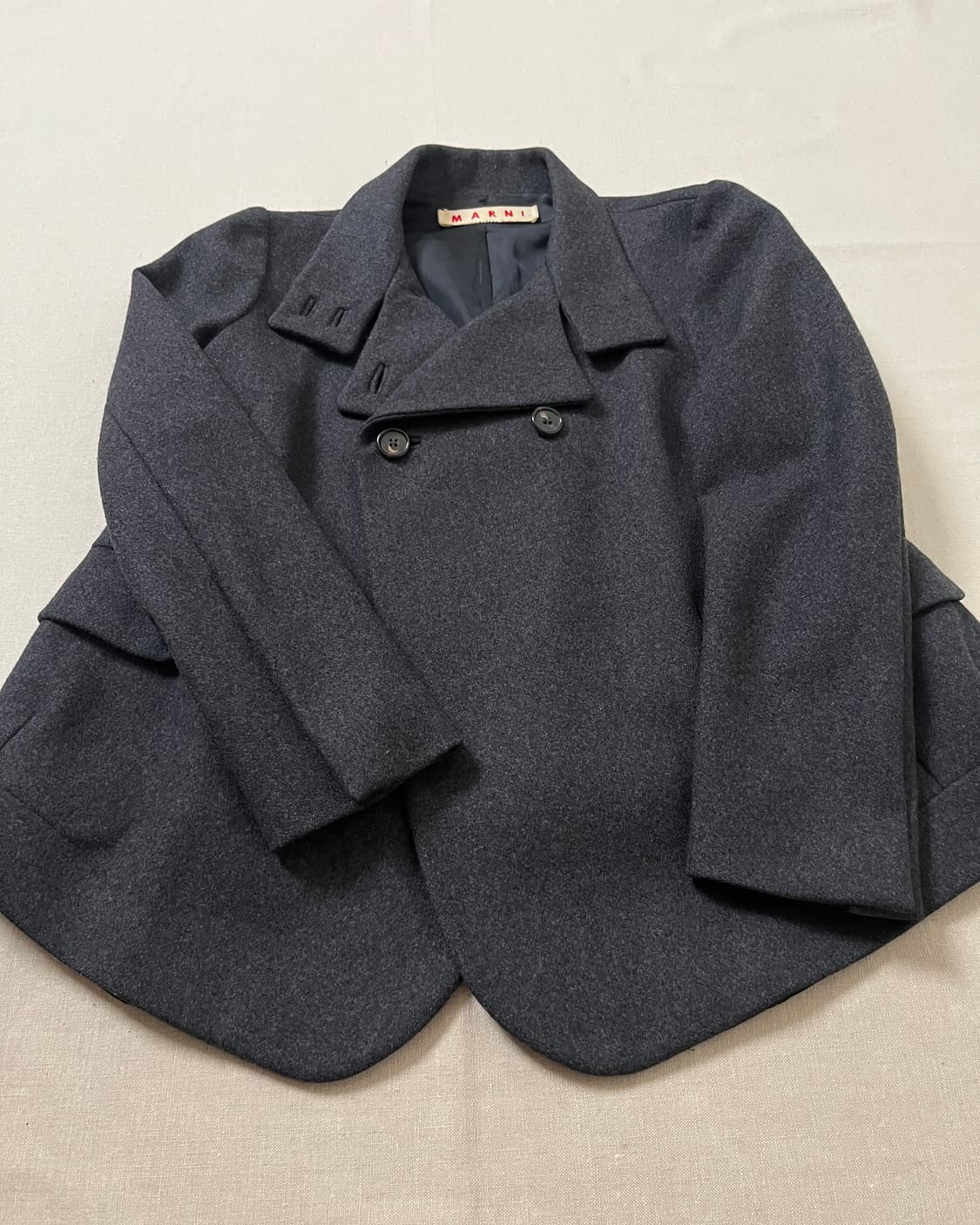 마르니 더블 브레스티드 숏 자켓 marni 울 자켓 상품이미지3