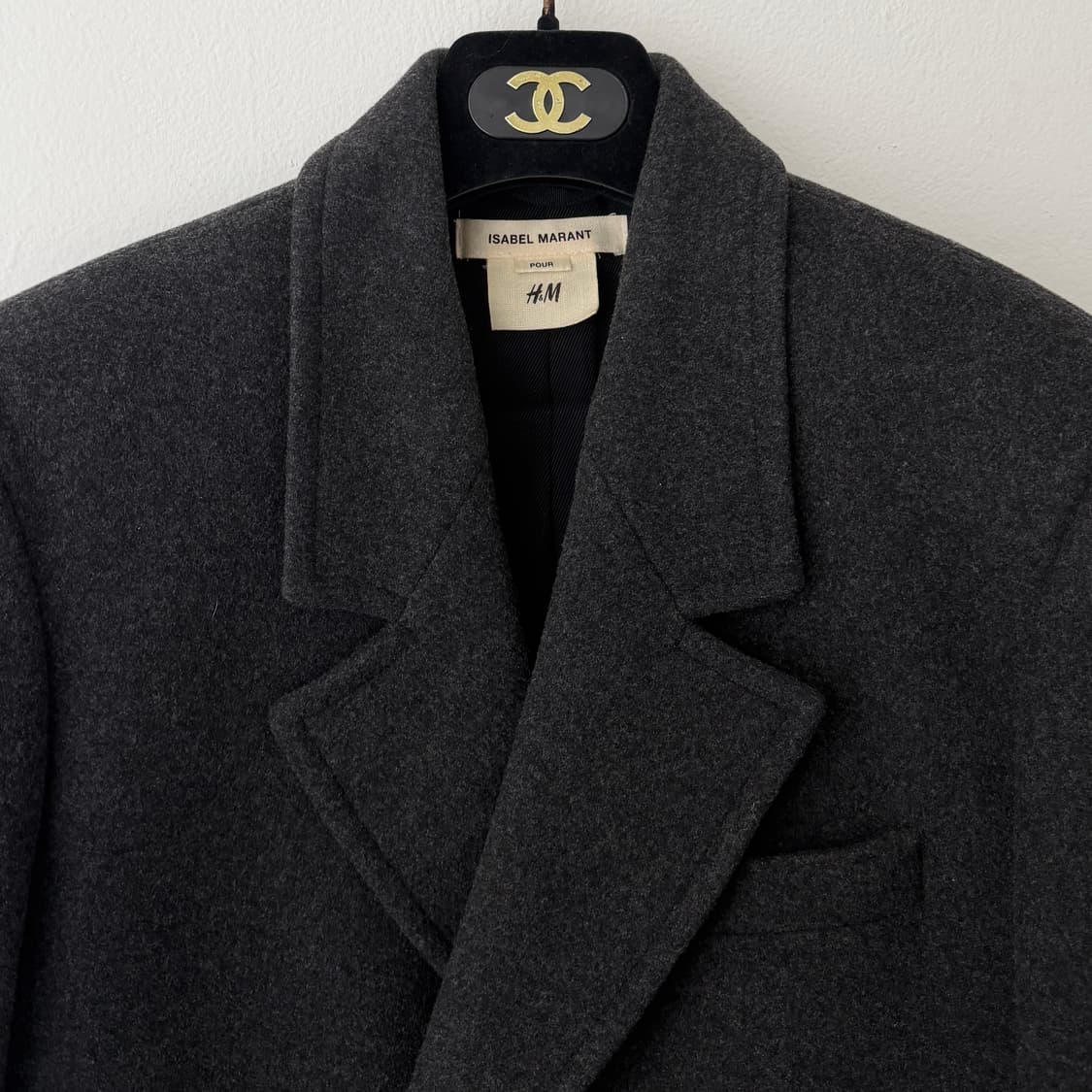 이자벨마랑 H&M 콜라보 울 더블 코트 상품이미지4