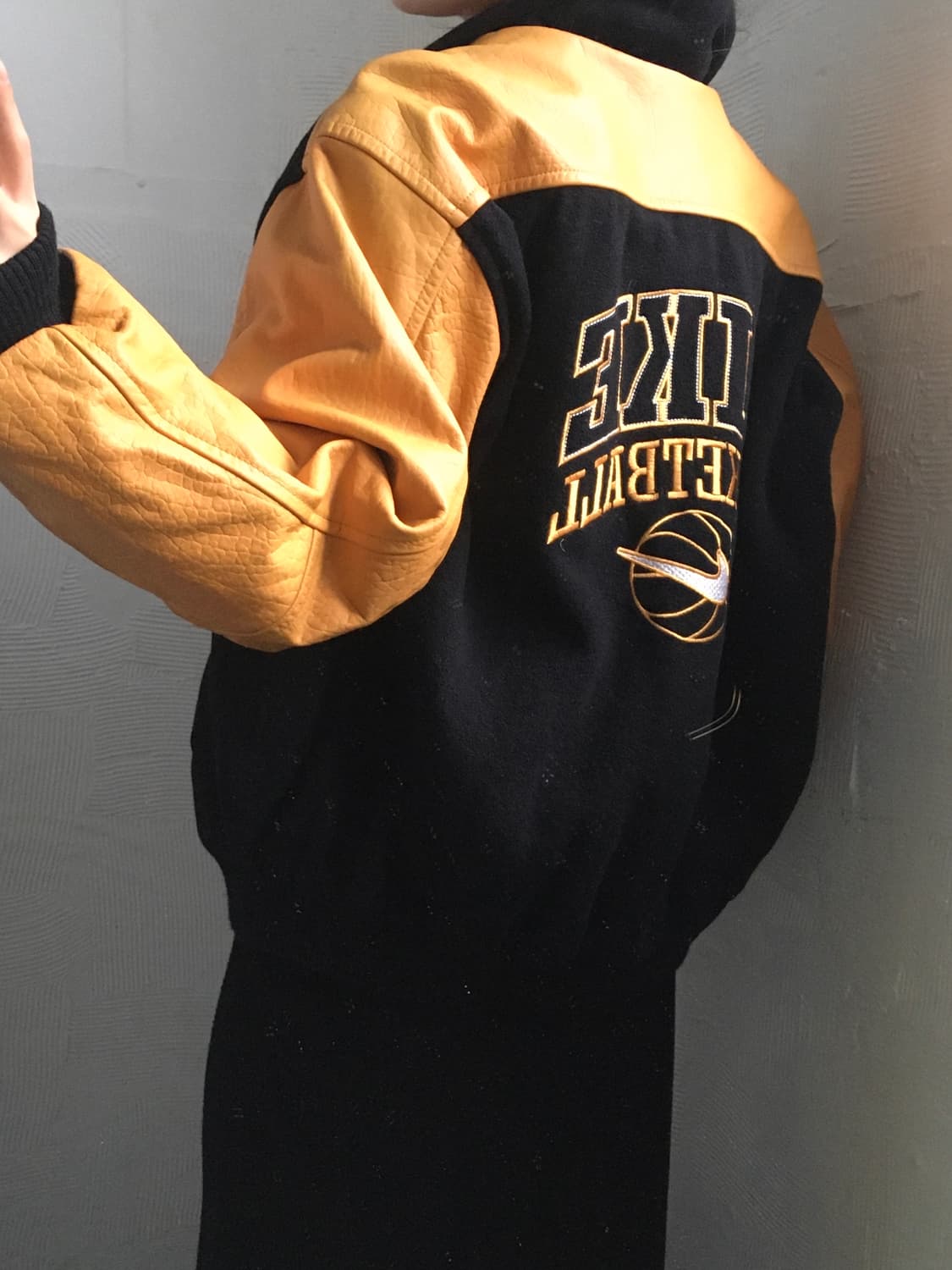 Nike 나이키 소가죽 바시티 울 자켓  상품이미지3