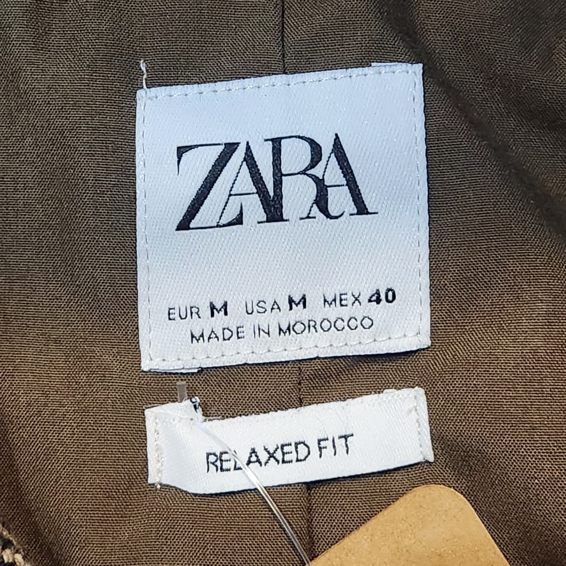 ZARA 체크패턴 스윙탑 자켓 (M) 상품이미지3