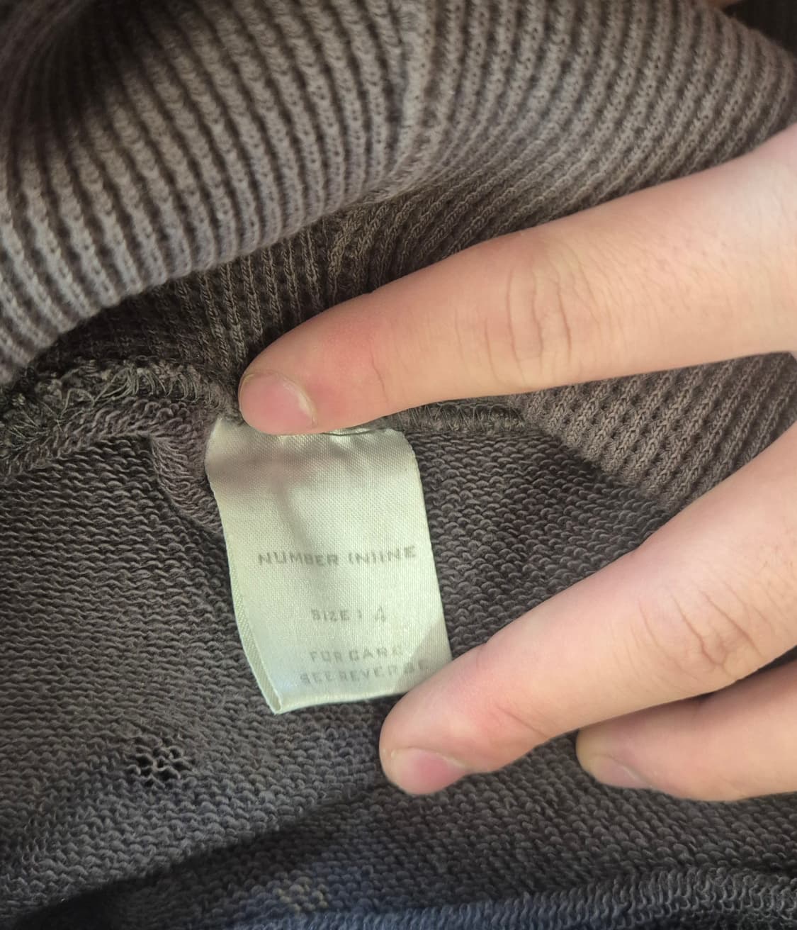 넘버나인 school of visual comedy hoodie 상품이미지4