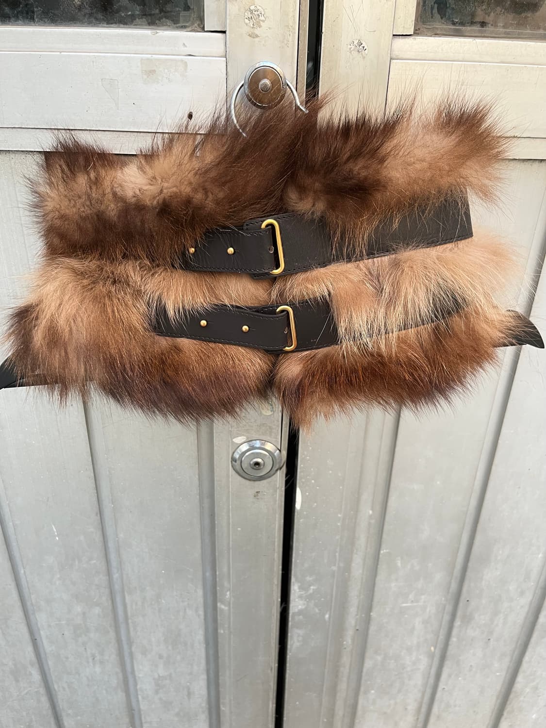 폭스 퍼 벨크로 목도리 상품이미지2