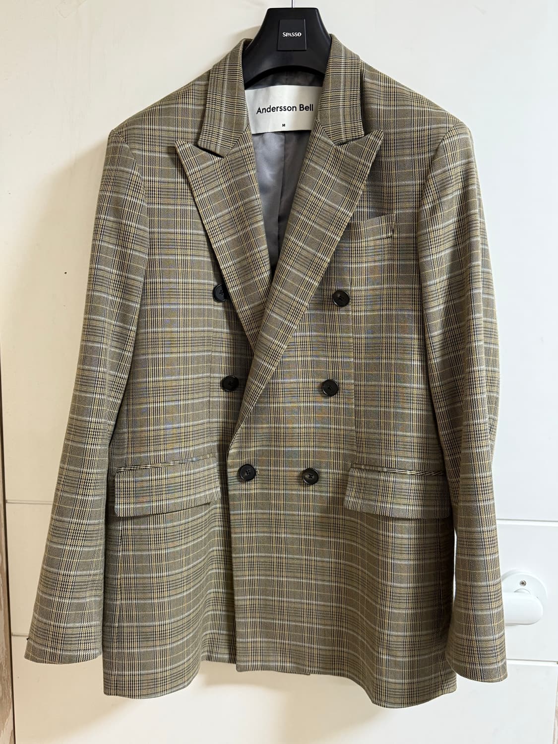 엔더슨벨 체크 더블 브레스티드 블레이져 상품이미지1