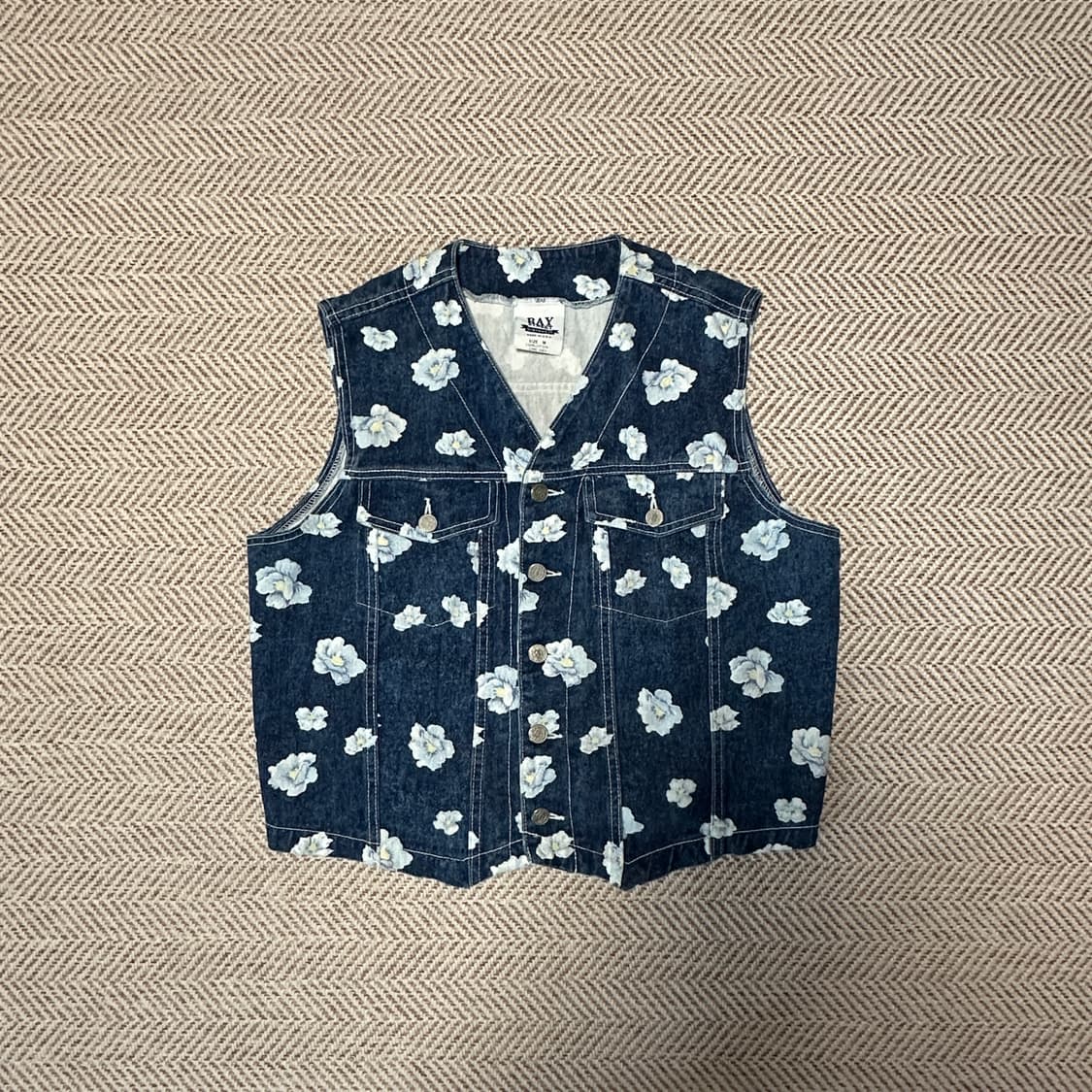 VINTAGE usa made denim work vest 상품이미지1