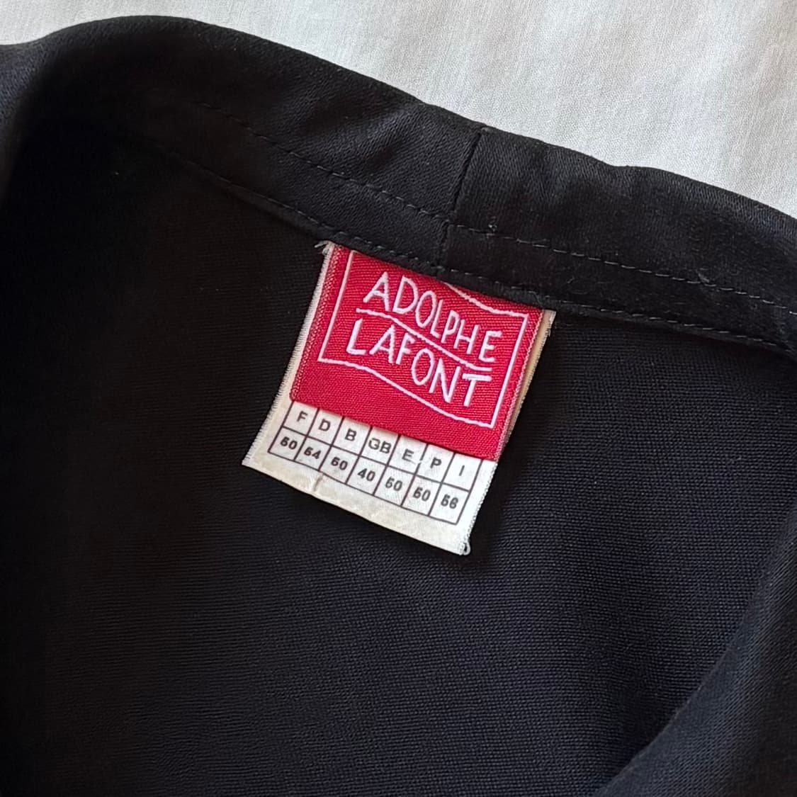[105-107] 90s 프랑스 ADOLPHE LAFONT 블랙 몰스킨  상품이미지6