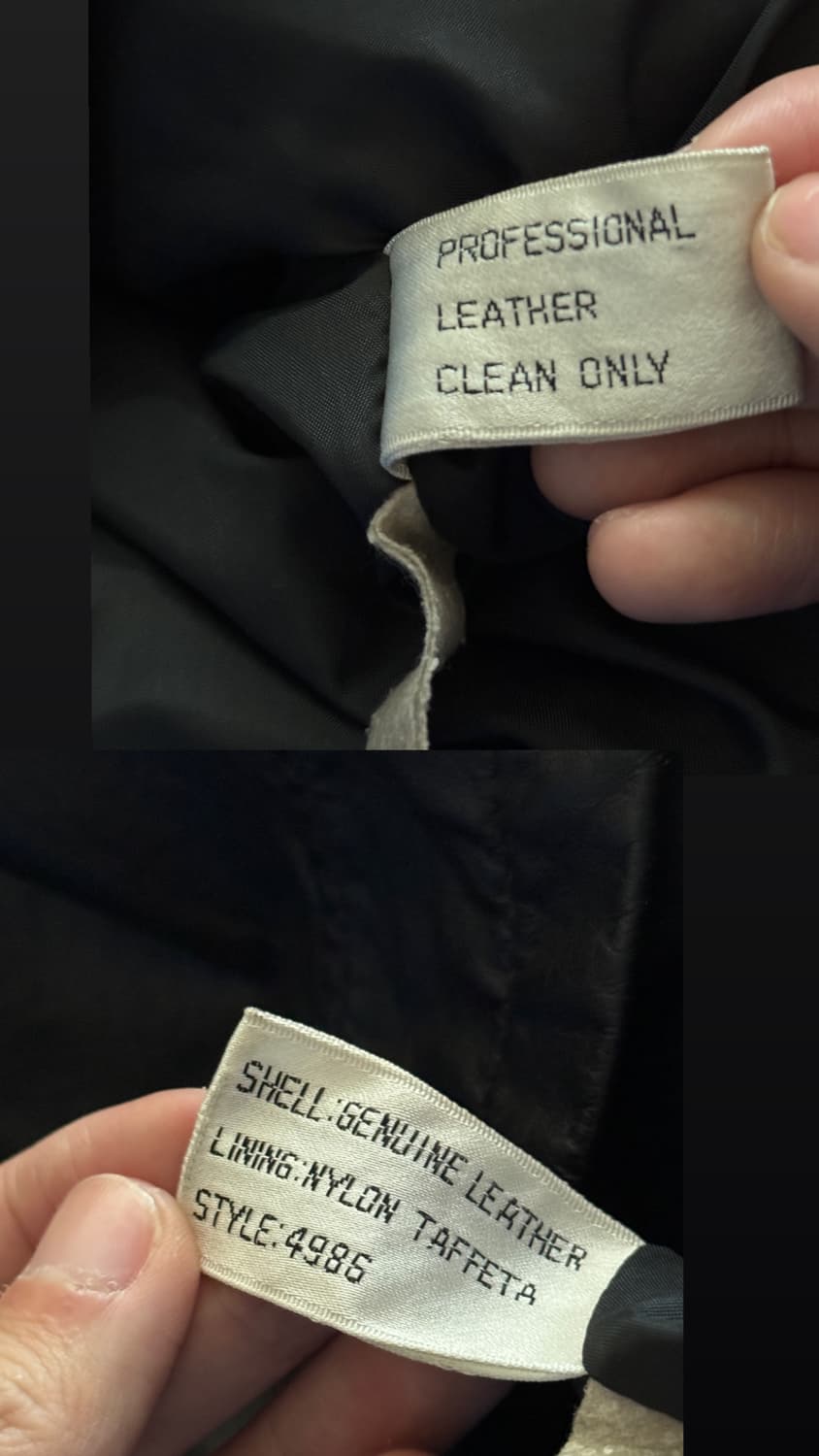 80s Wilsons black Whisker Leather Jacket 상품이미지10